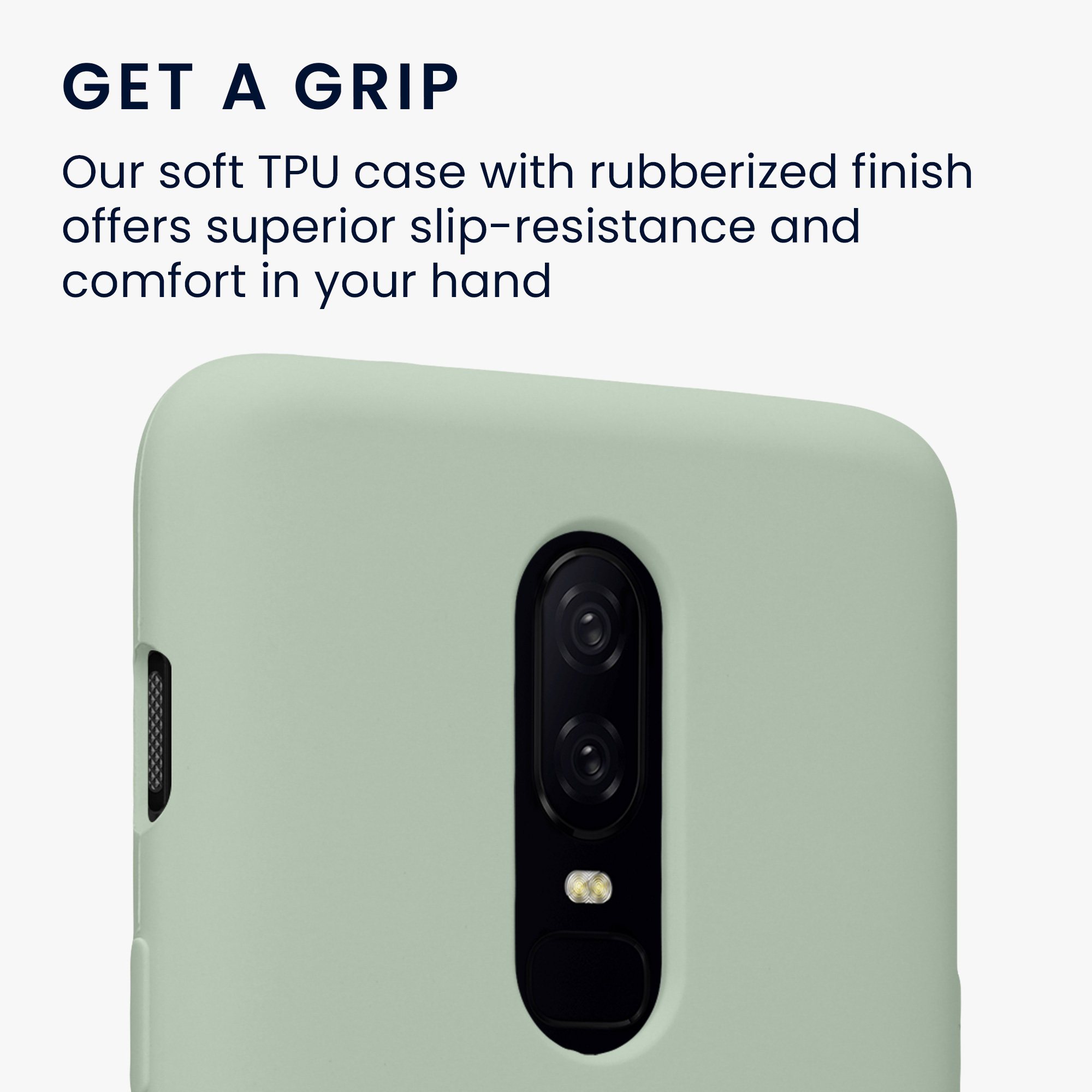 Pouzdro pro OnePlus 6 kwmobile silikonové - šedozelená