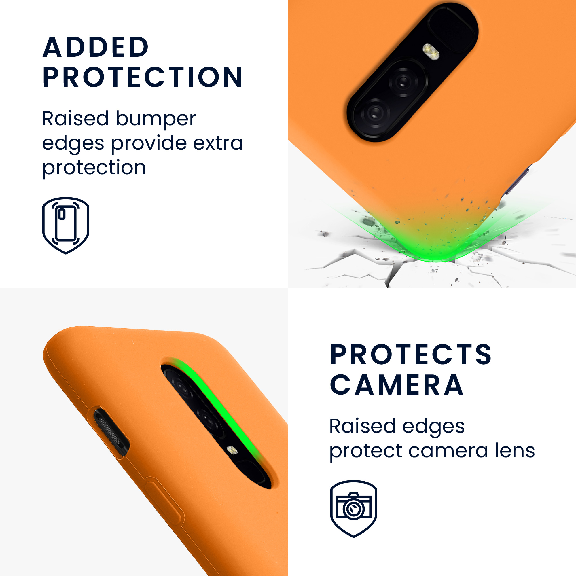 Kryt na mobil OnePlus 6 kwmobile TPU ovocná oranžová