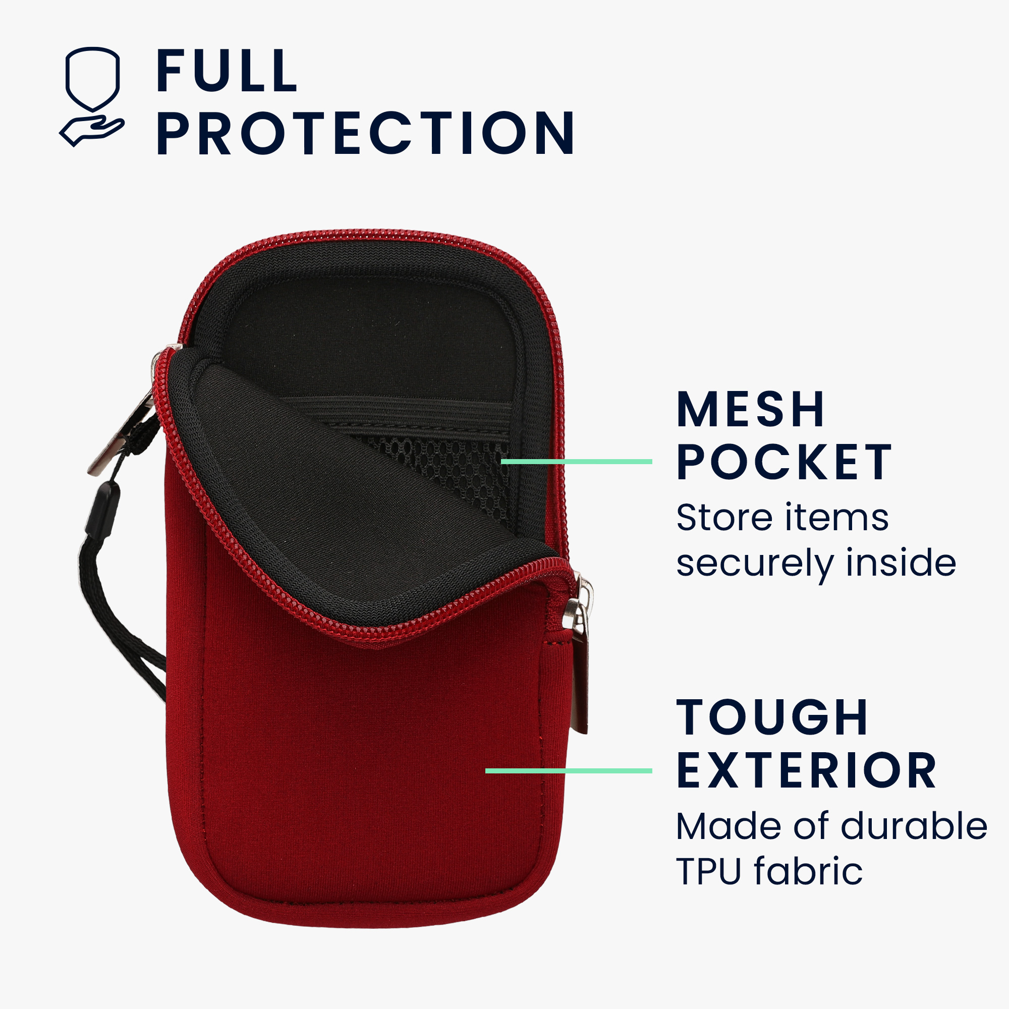 Univerzální pouzdro na mobil kwmobile pro Universal Phone Pouch Size M, sleeve in red