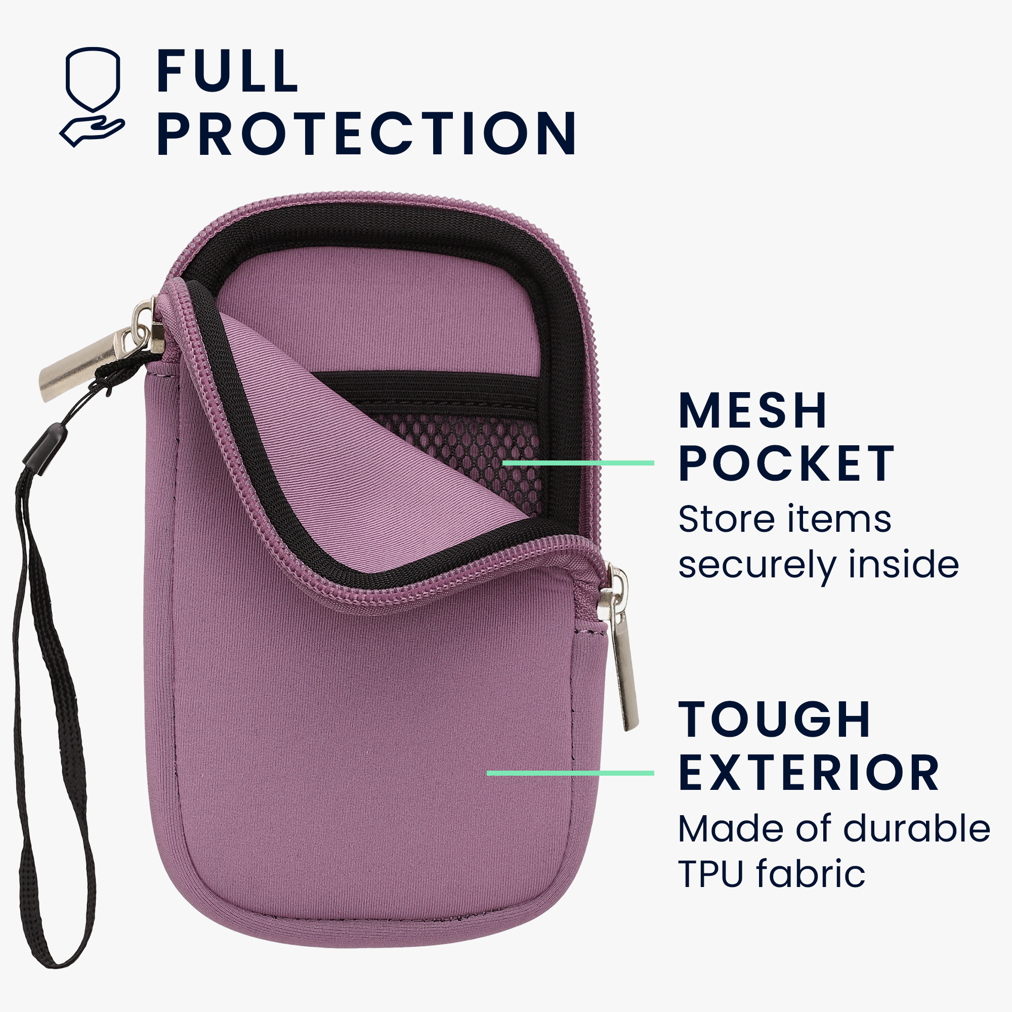 Univerzální pouzdro na mobil kwmobile pro Universal Phone Pouch Size M, sleeve in lavender