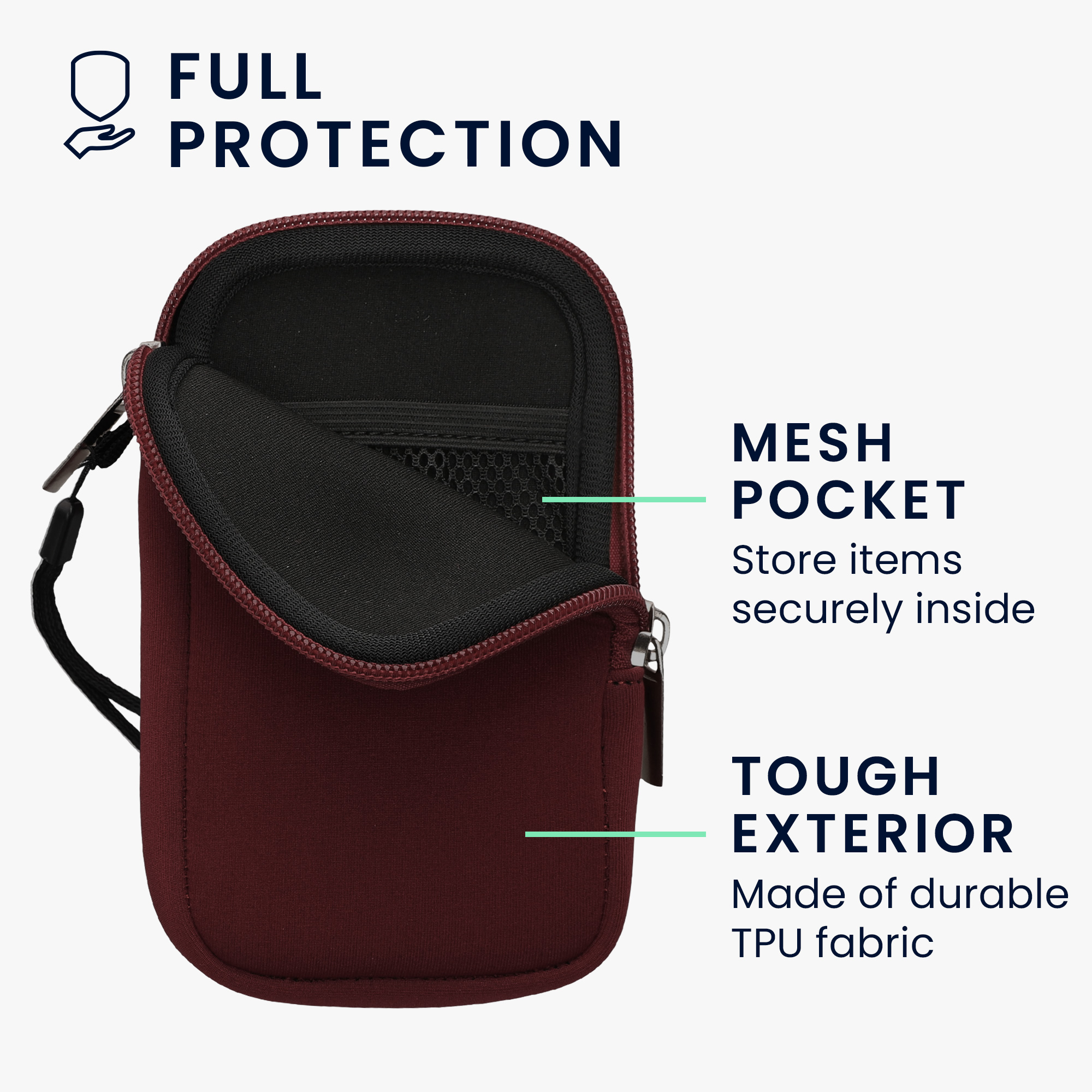 Univerzální pouzdro na mobil kwmobile pro Universal Phone Pouch Size M, sleeve in berry