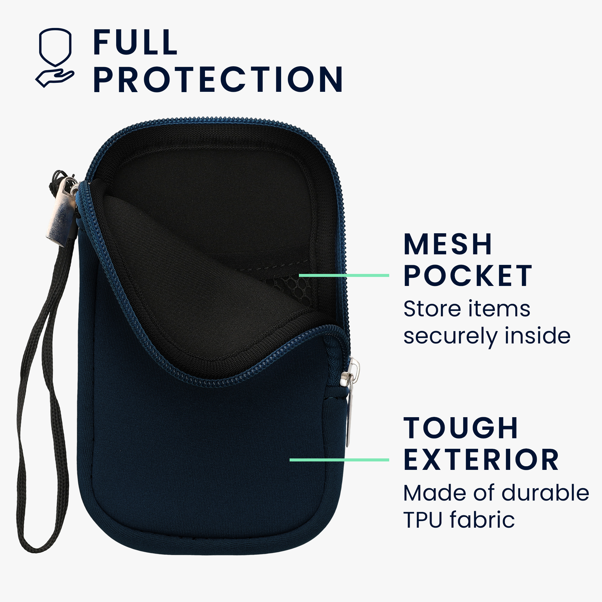 Univerzální pouzdro na mobil kwmobile pro Universal Phone Pouch Size M, sleeve in navy blue
