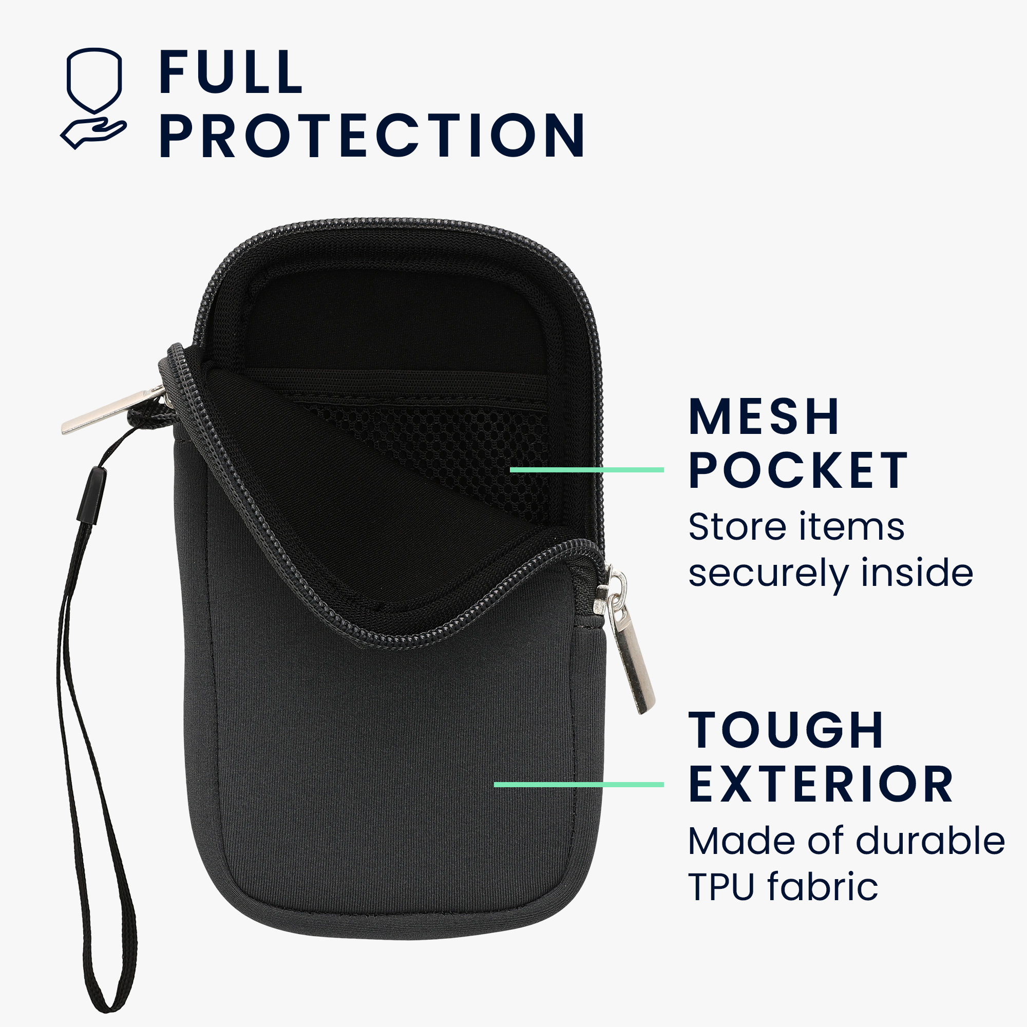 Univerzální pouzdro na mobil kwmobile pro Universal Phone Pouch Size M, sleeve in grey