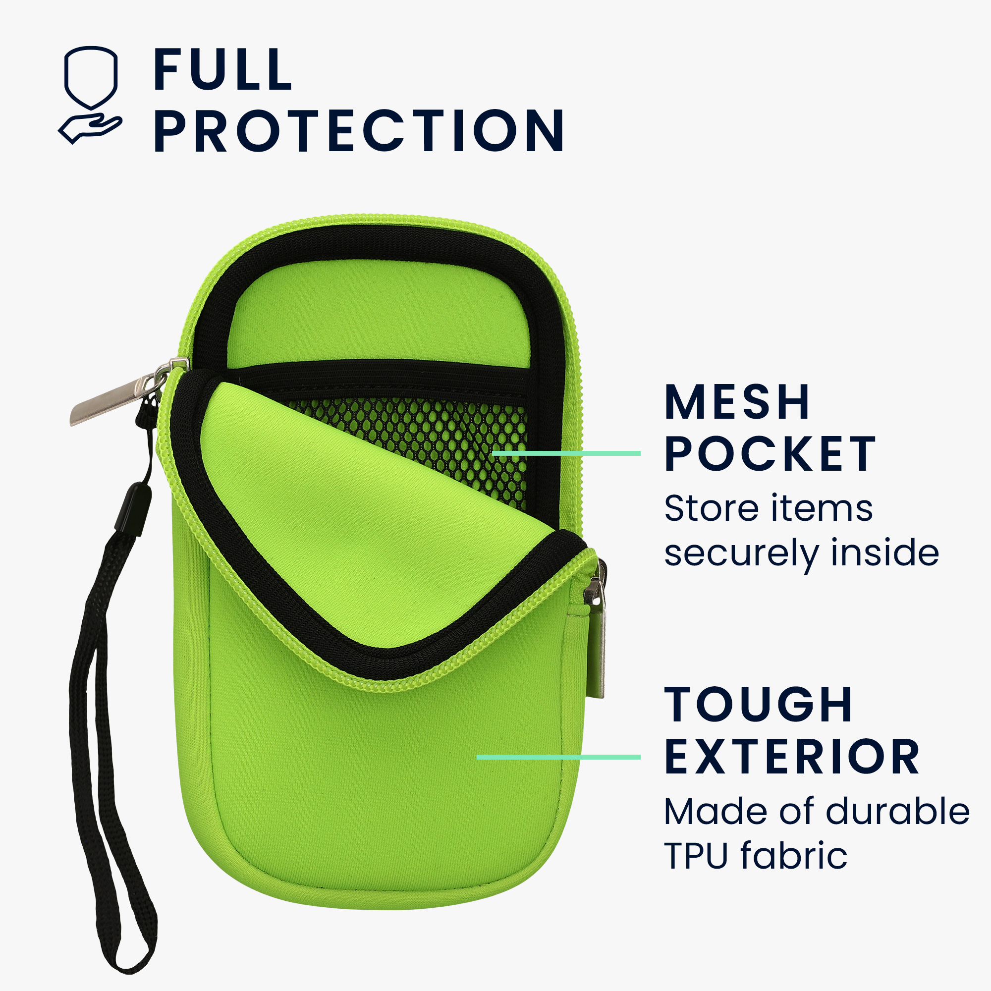 Univerzální pouzdro na mobil kwmobile pro Universal Phone Pouch Size M, sleeve in neon green