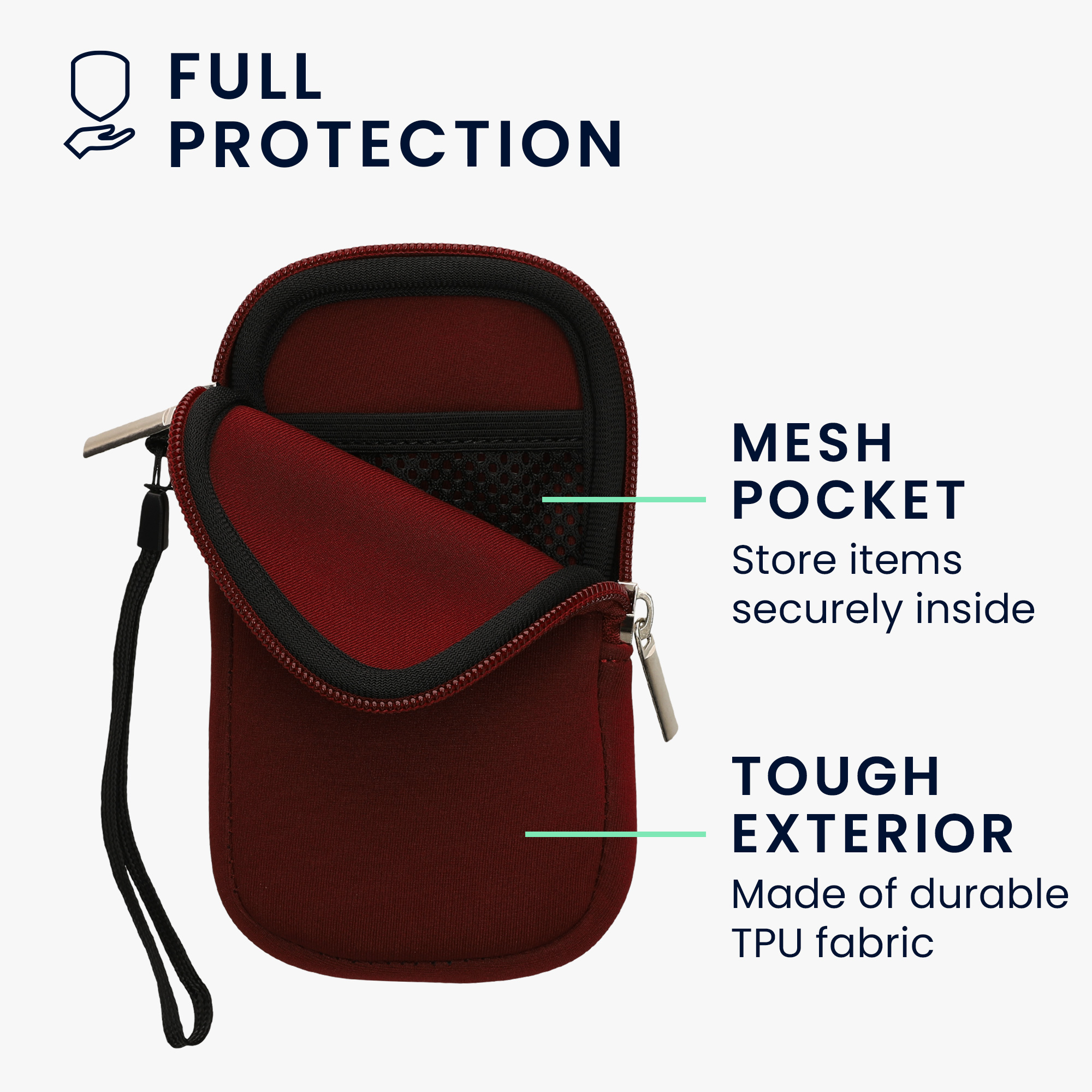 Univerzální pouzdro na mobil kwmobile pro Universal Phone Pouch Size M, sleeve in bordeaux