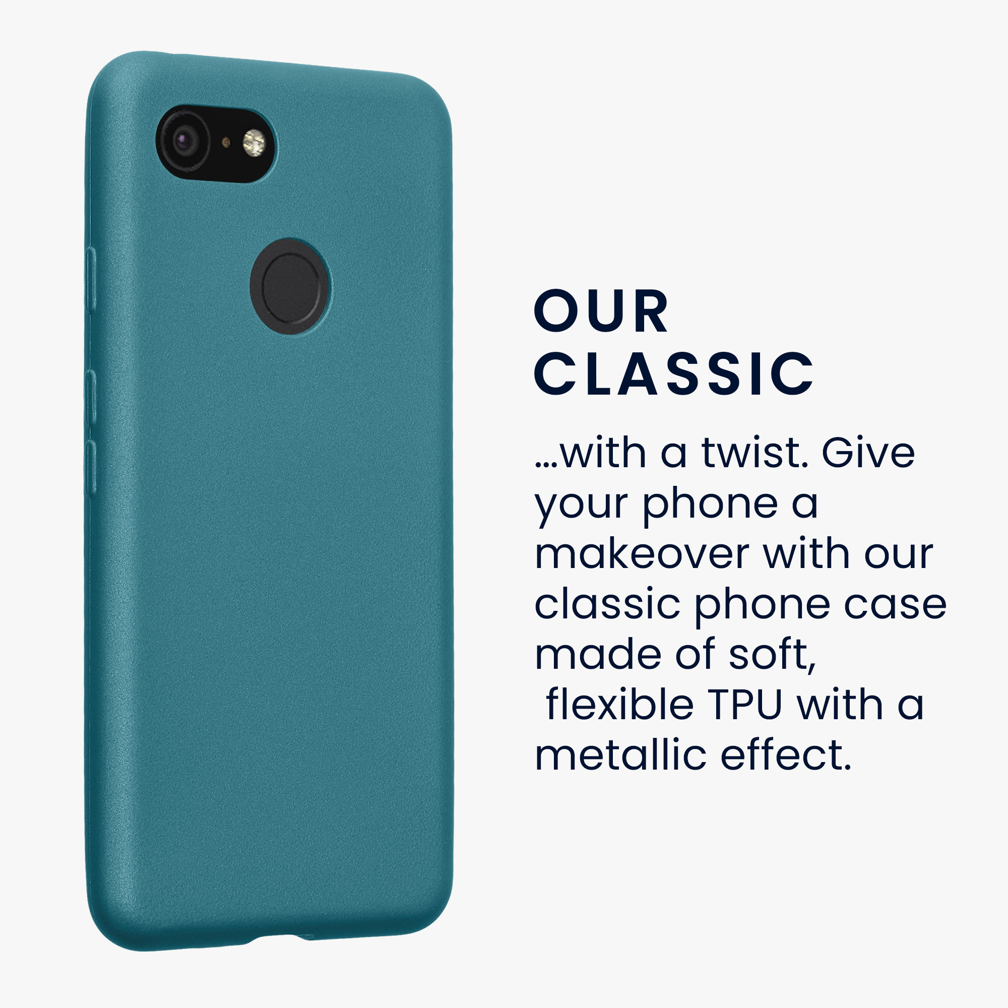 Zadní kryt kwmobile pro Google Pixel 3 - metalická karibská modrá