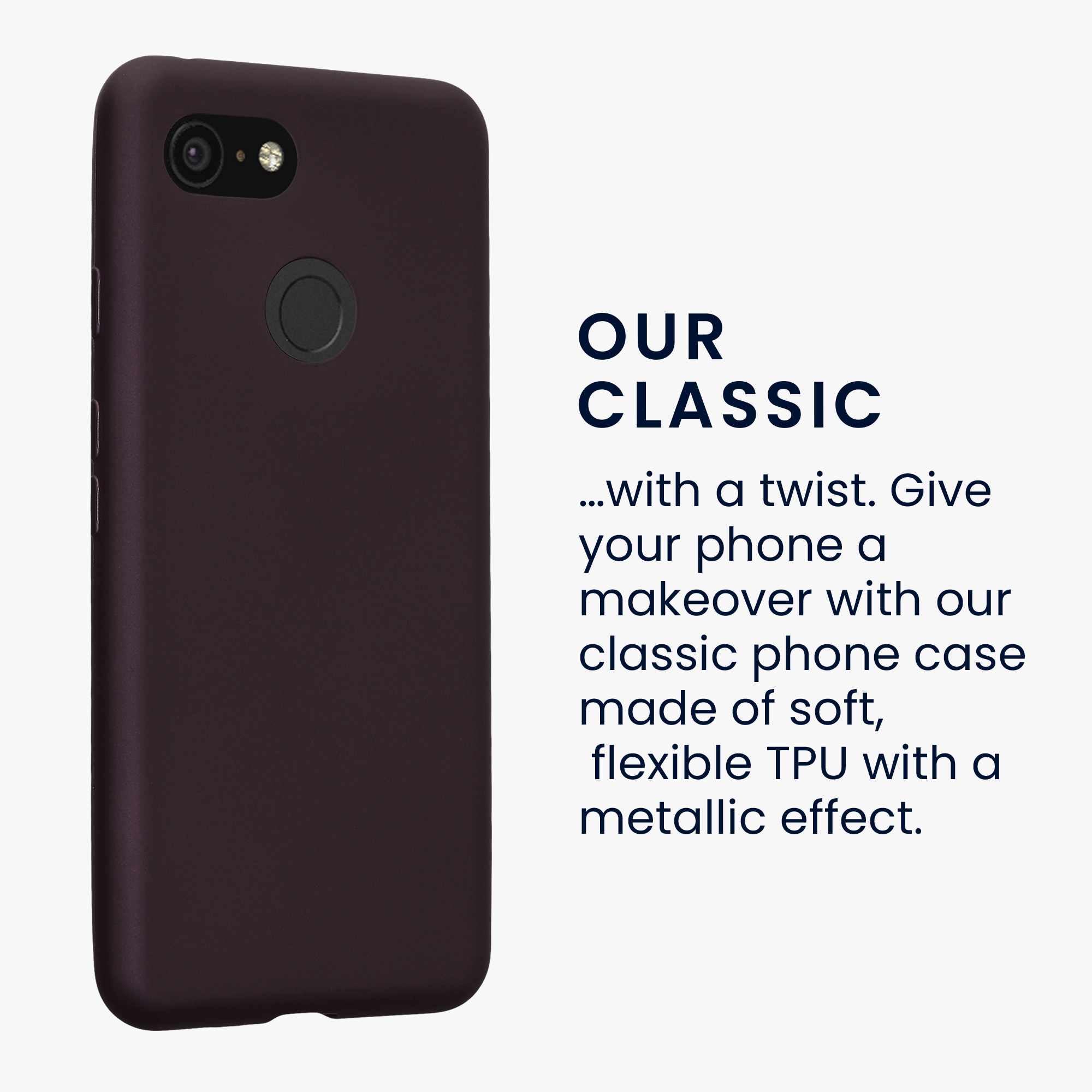 Silikonový kryt kwmobile pro Google Pixel 3 - metalická berry