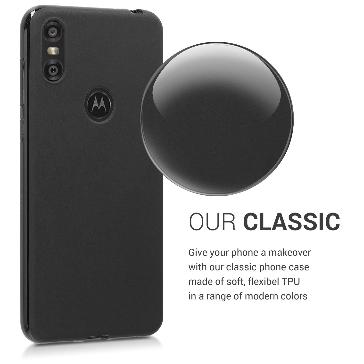Kryt kwmobile pro Motorola One (5.9"), matná černá