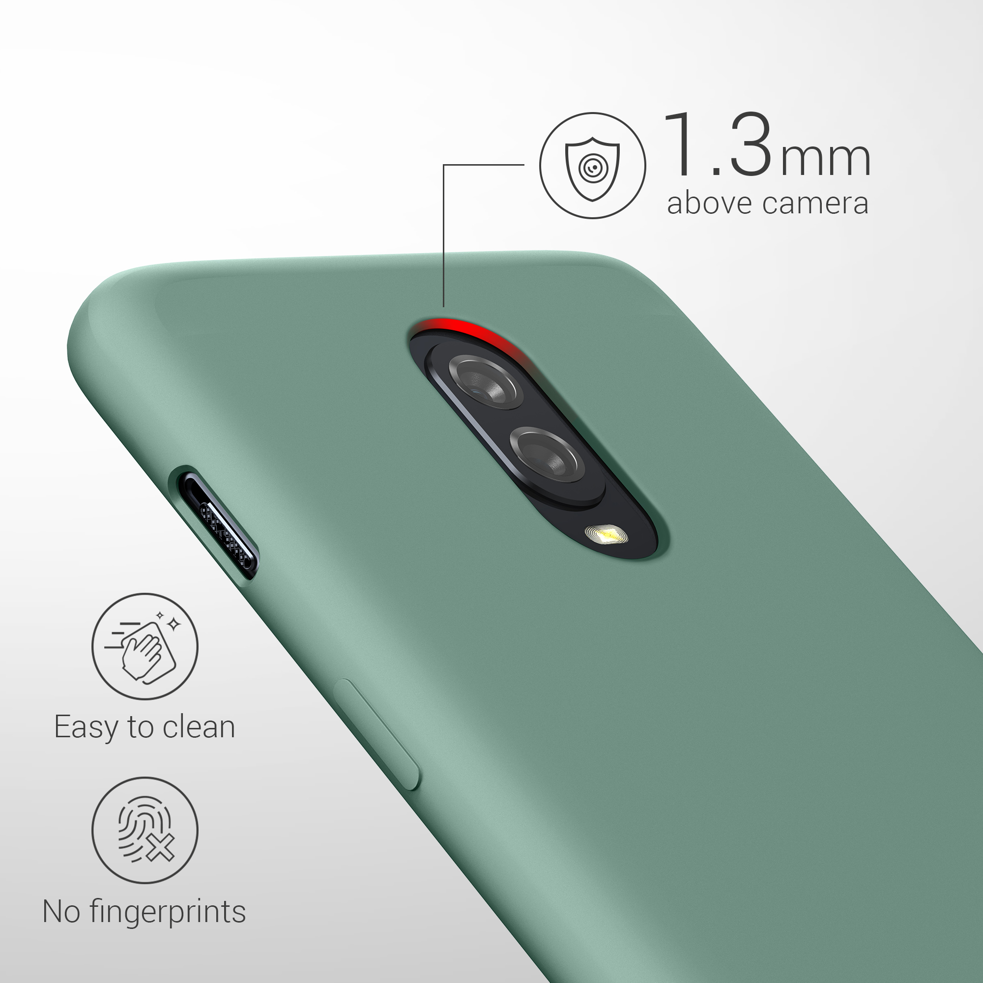 Kryt na mobil OnePlus 6T kwmobile TPU lesní zelená