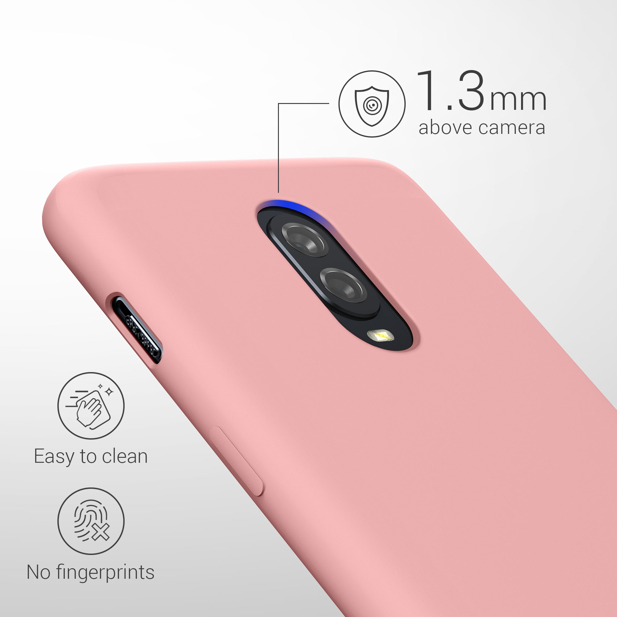 Kryt na mobil OnePlus 6T kwmobile TPU zimní růžová