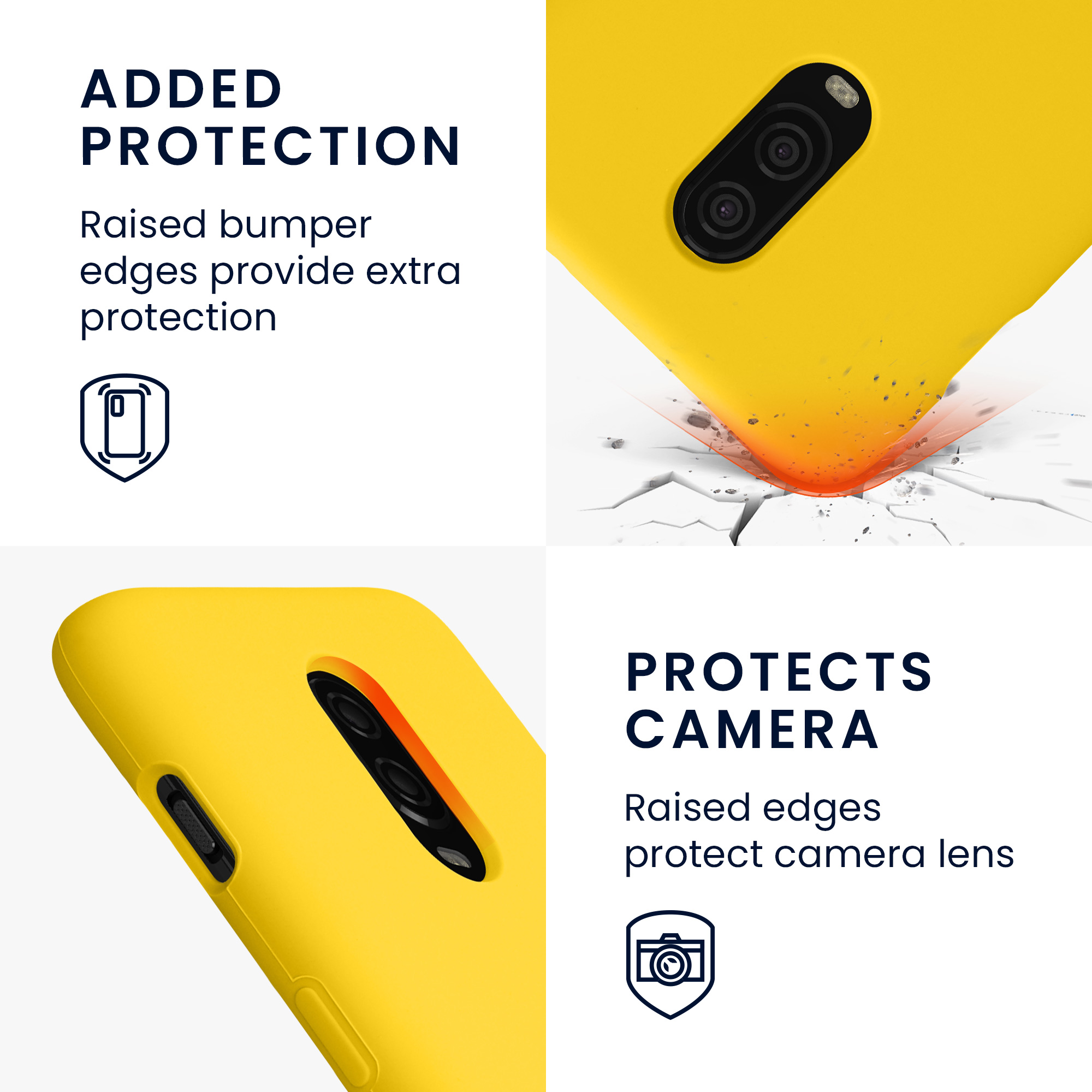Kryt na mobil OnePlus 6T kwmobile TPU zářivá žlutá