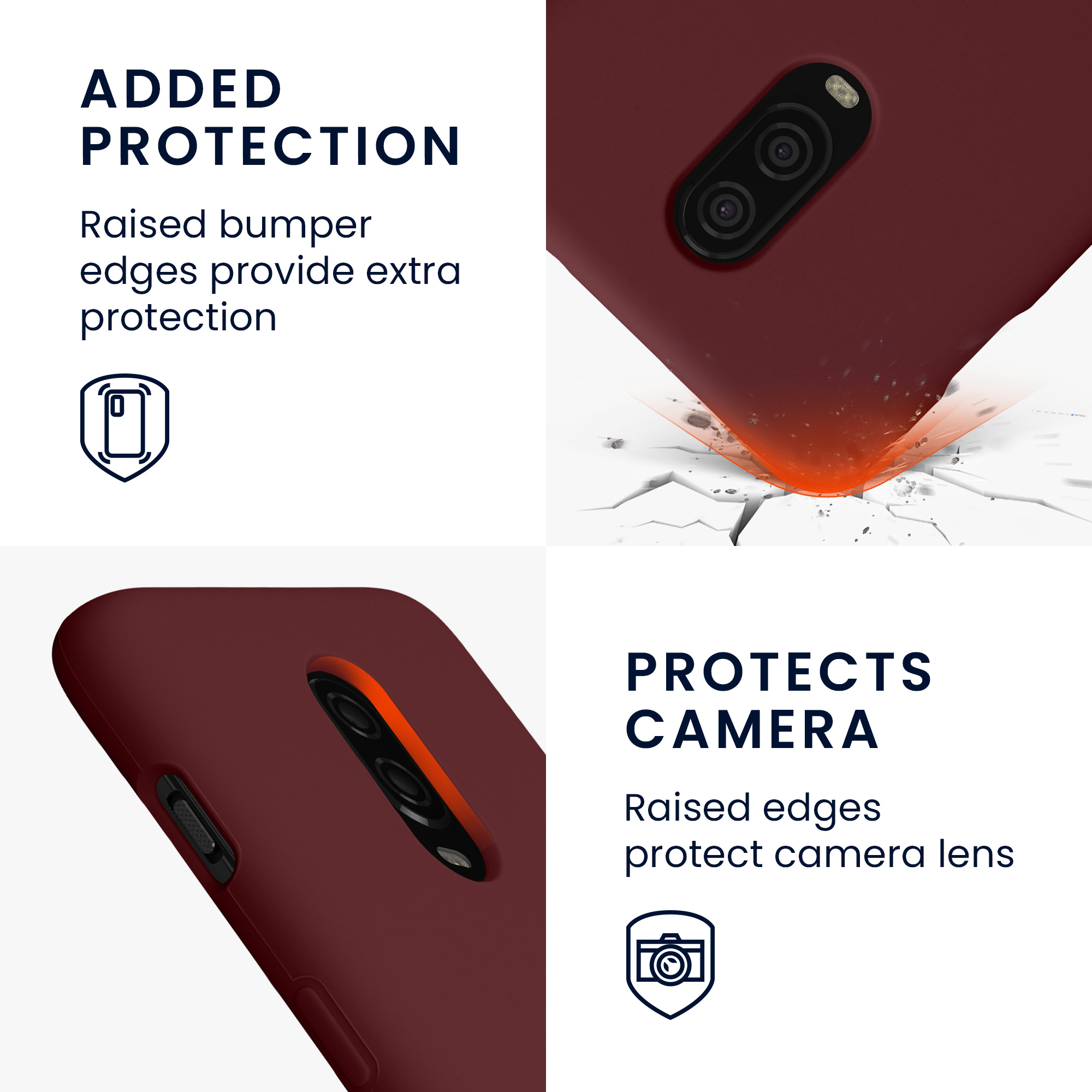 Kryt na mobil OnePlus 6T kwmobile TPU bordeaux fialová