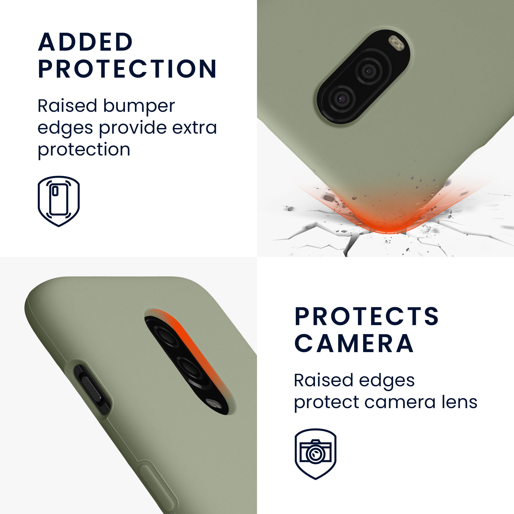 Kryt na mobil OnePlus 6T kwmobile TPU šedo-zelená
