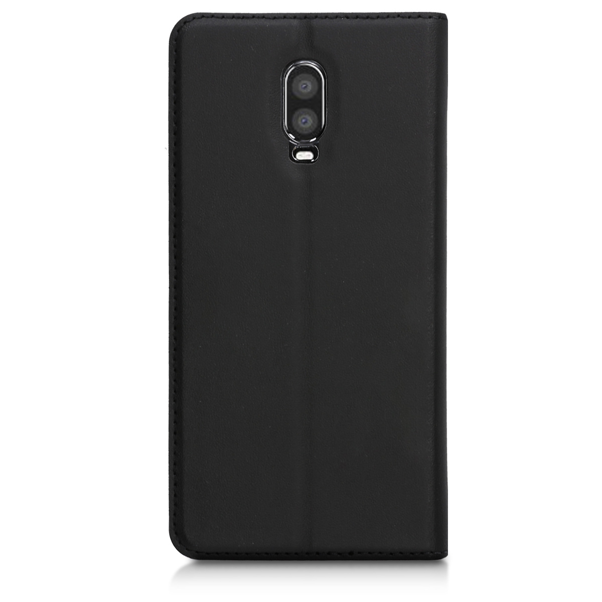 Flipové pouzdro pro OnePlus 6T kwmobile se stojánkem z eko kůže - černá
