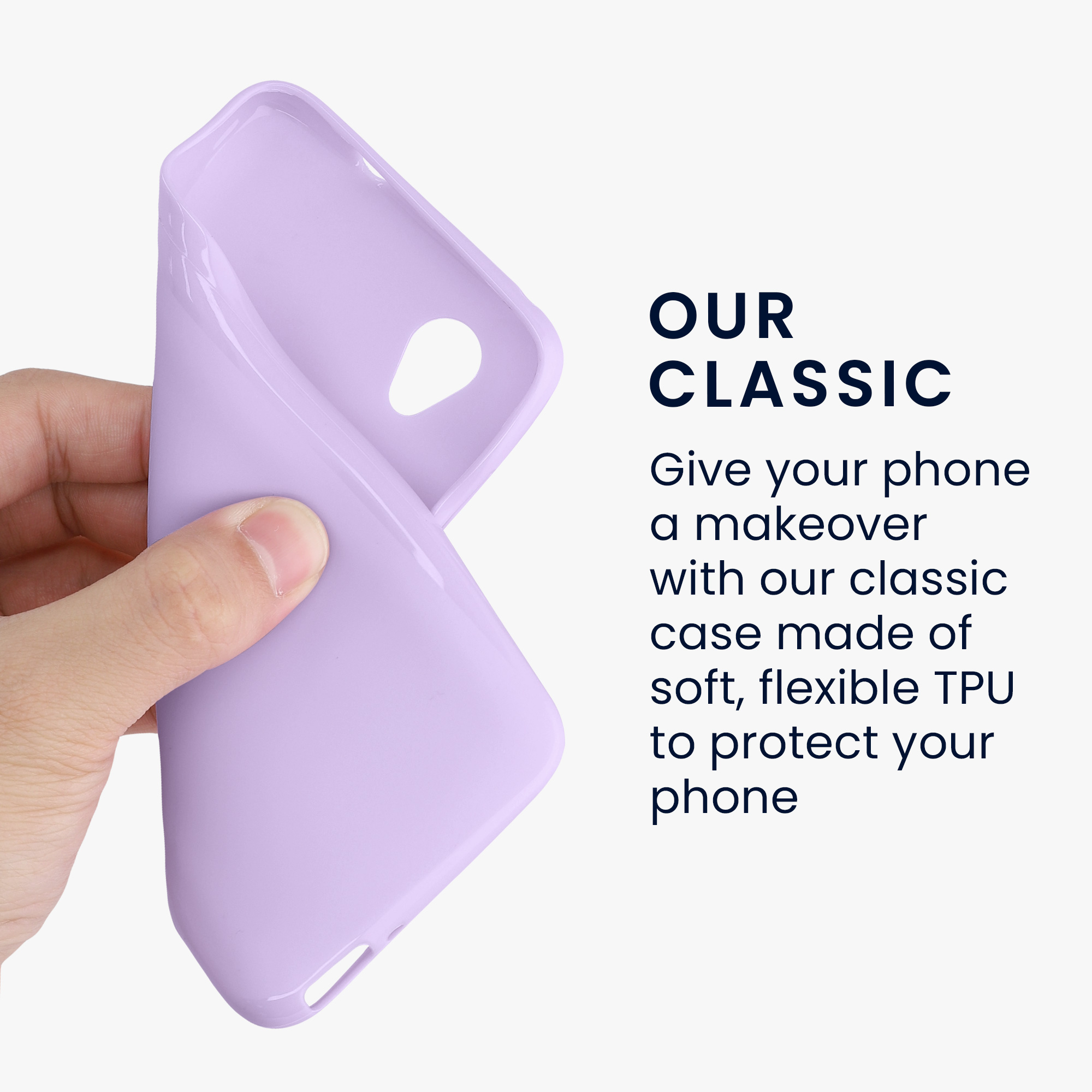 Kryt na mobil Alcatel 1 kwmobile TPU levandulový