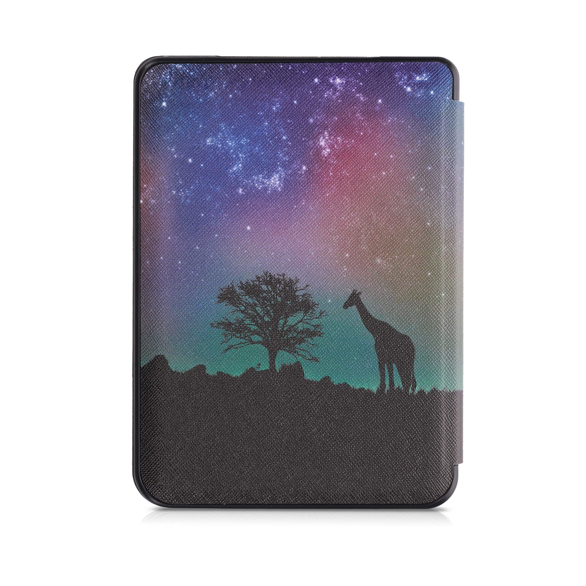 Pouzdro na čtečku Tolino Shine 3 kwmobile - starry giraffes / černá / tmavě modrá / tmavě růžová