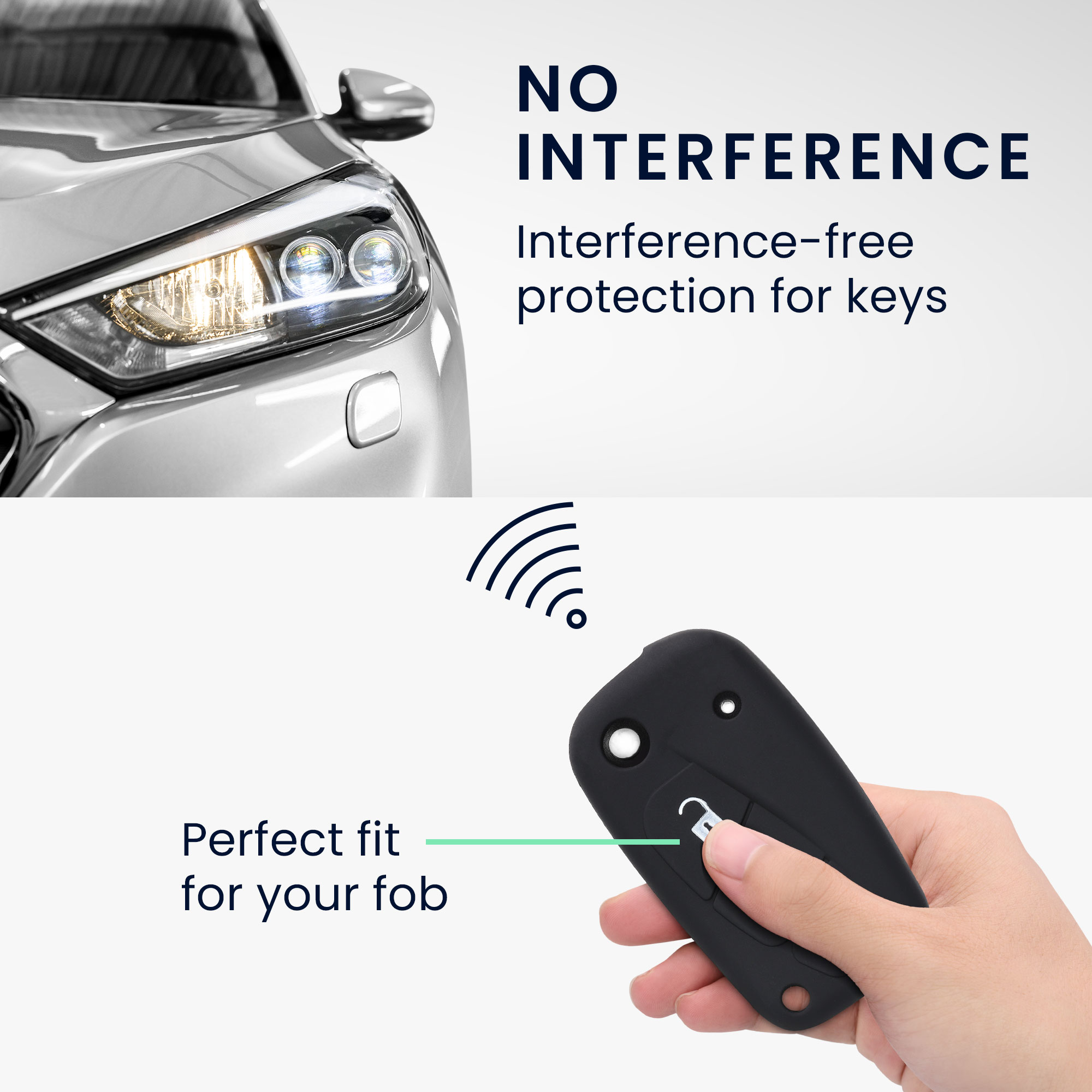 TPU pouzdro na klíč od auta Fiat / Lancia, 3 tlačítka Flip Key červeno-černé