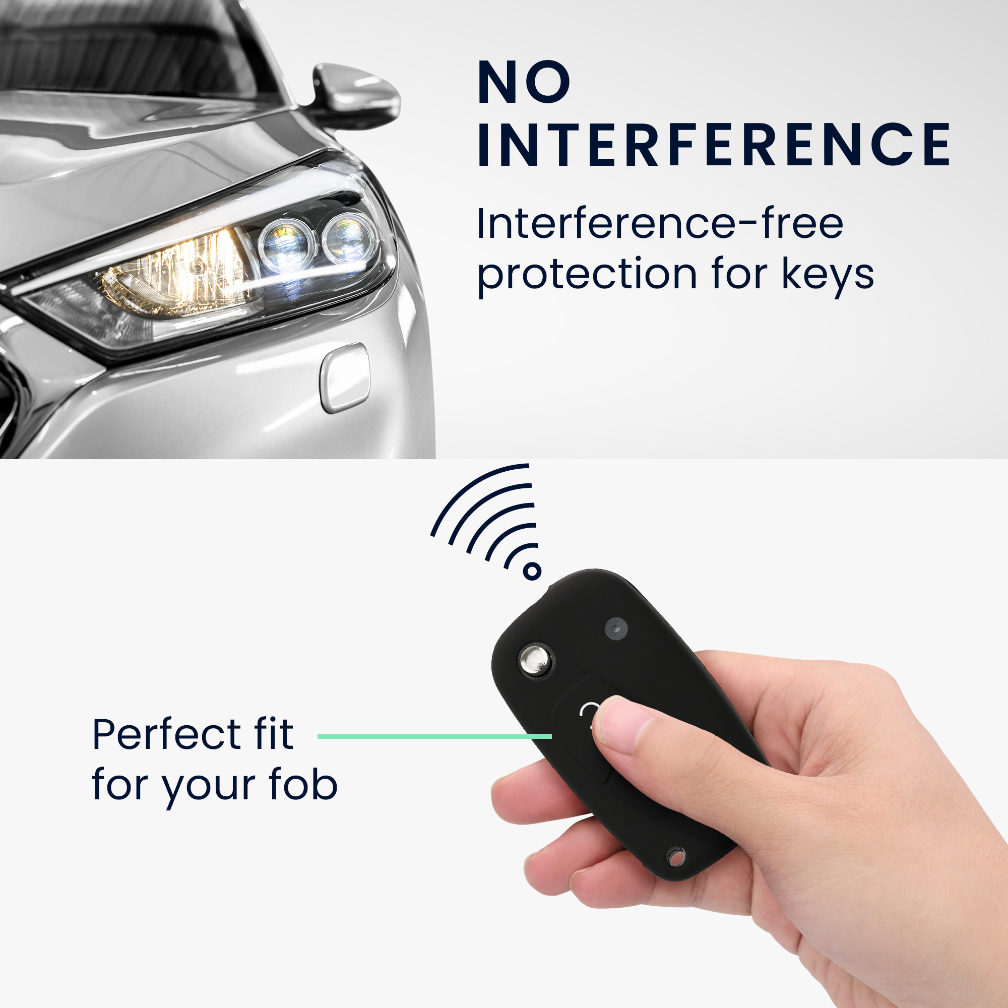 TPU pouzdro na klíč od auta Fiat / Lancia, 3 tlačítka Flip Key zeleno-červeno-černé