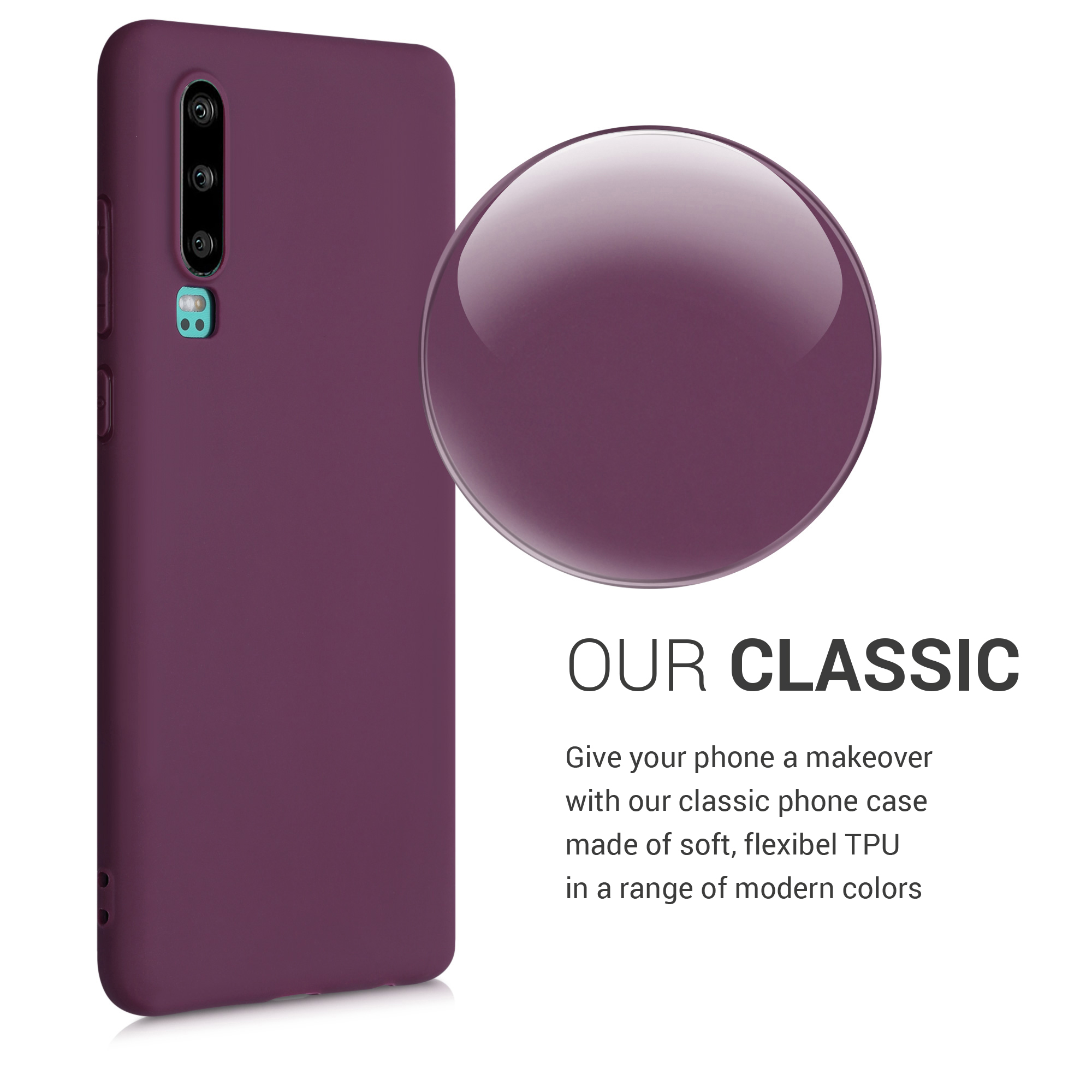 Kryt kwmobile Huawei P30, vínově fialová
