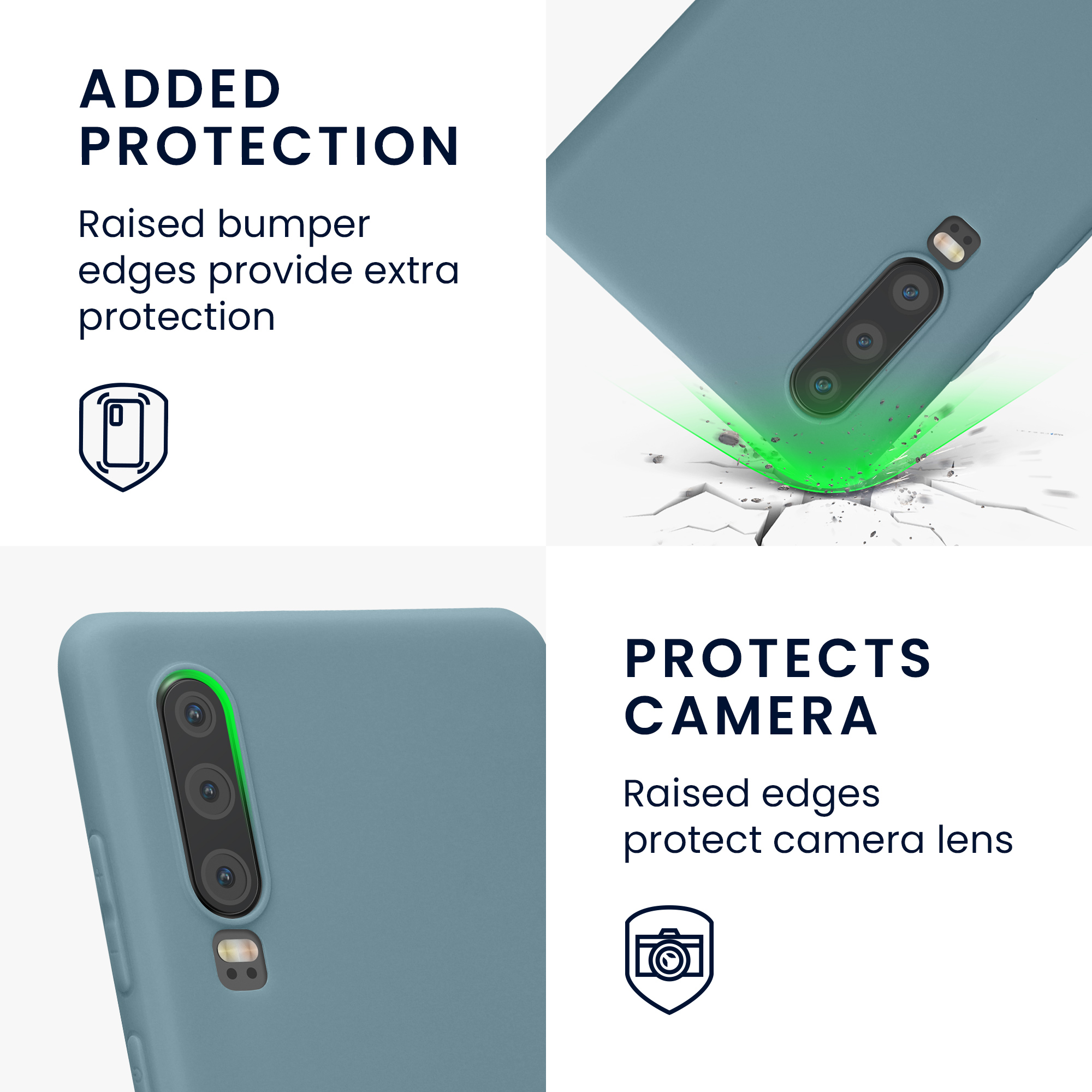 Kryt kwmobile Huawei P30, kamenně béžová