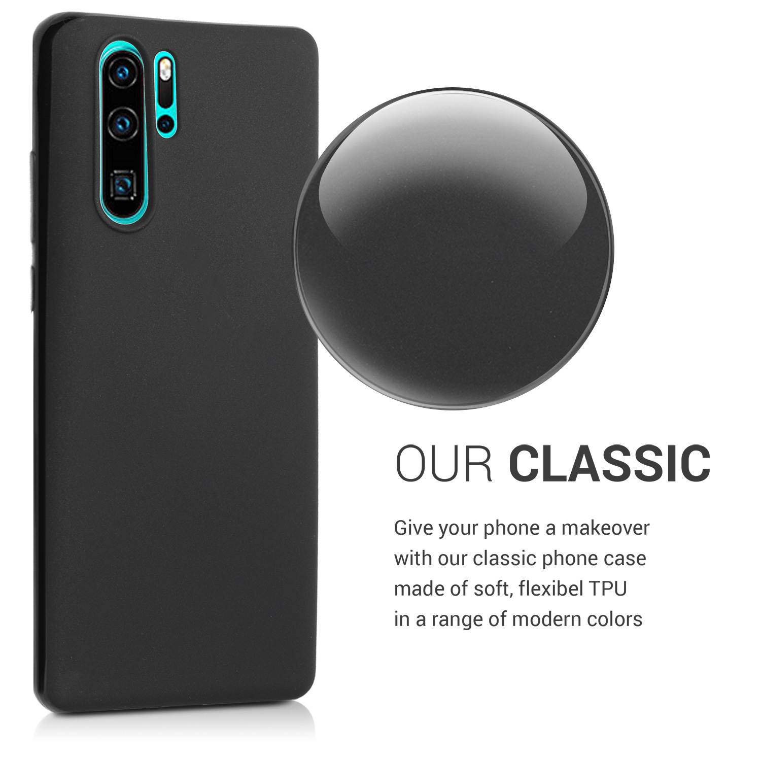 Kryt na mobil Huawei P30 Pro kwmobile - černá matná
