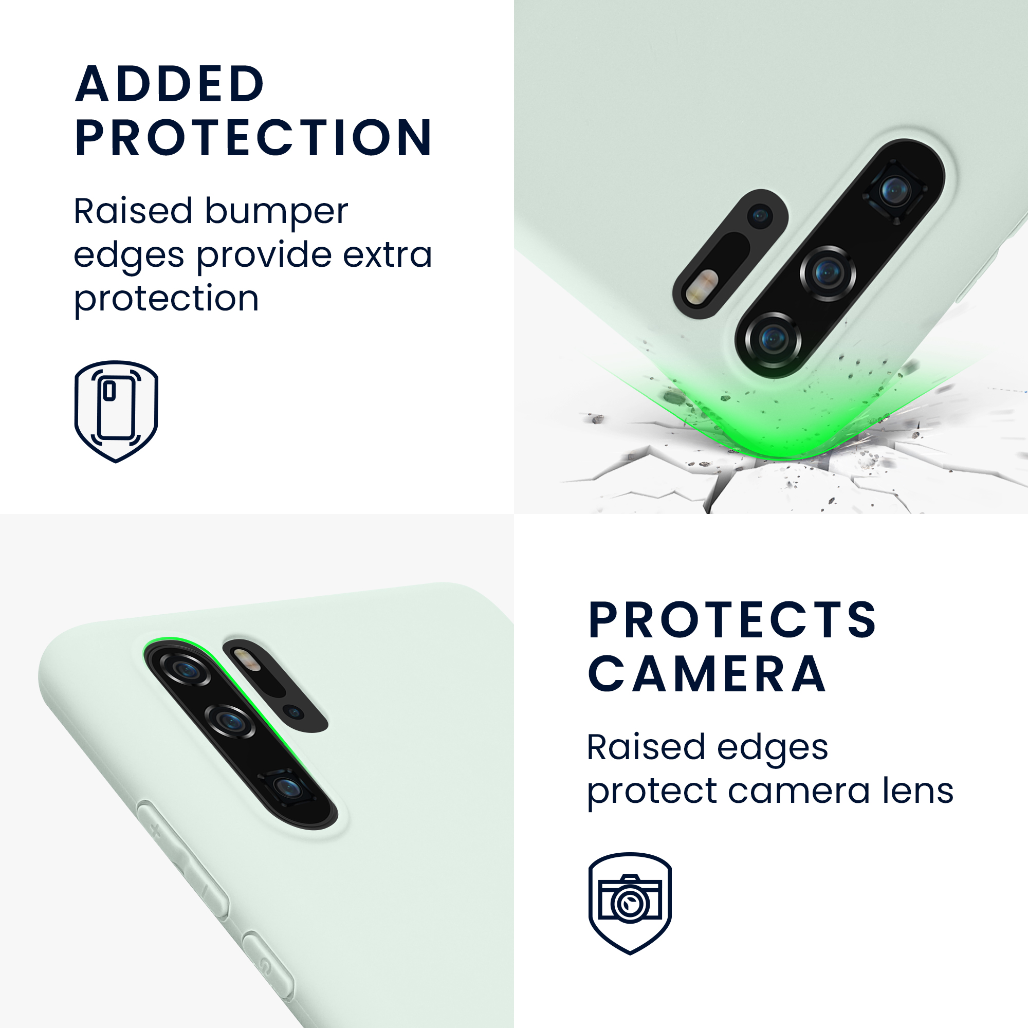 Kryt na mobil Huawei P30 Pro kwmobile - mintová