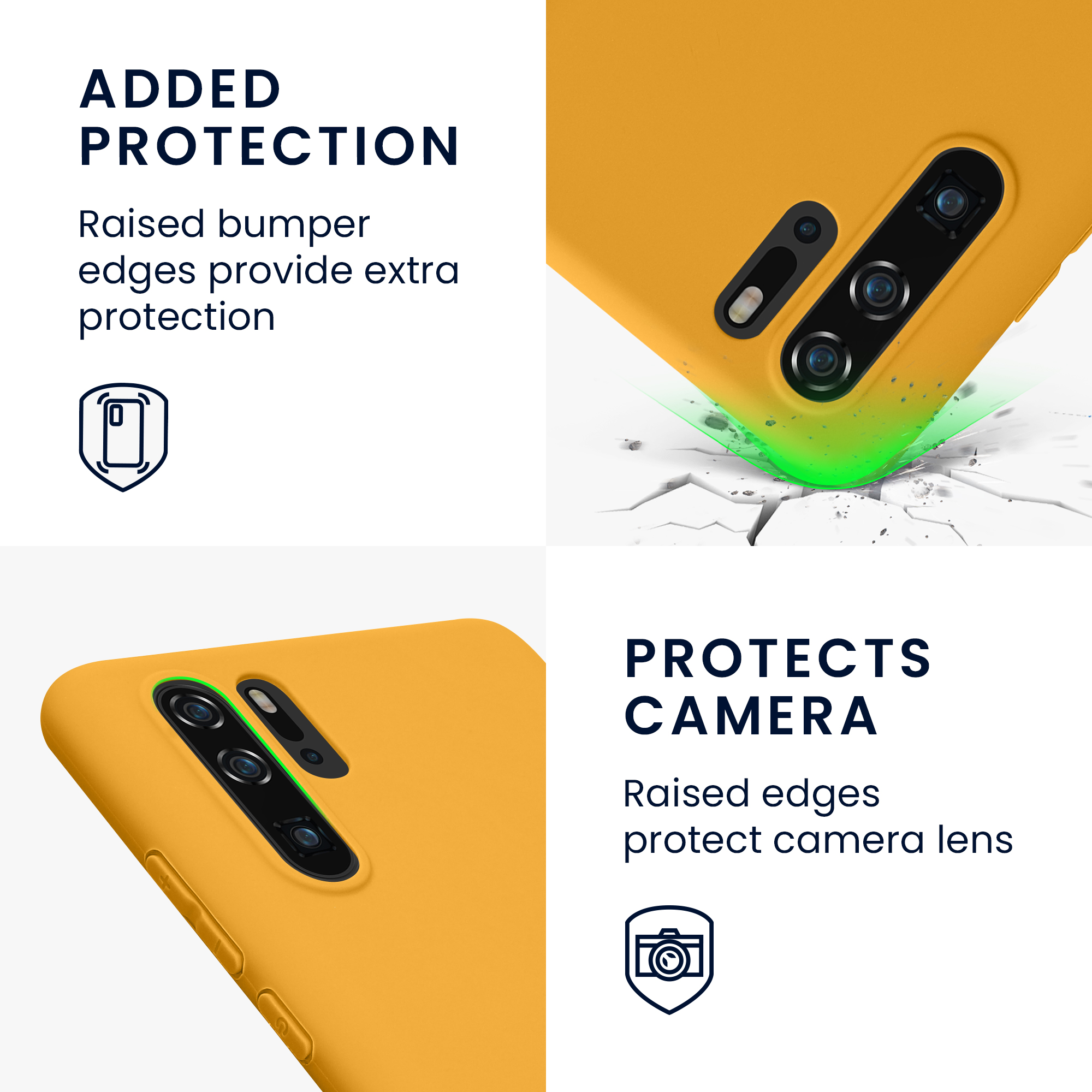 Kryt kwmobile Huawei P30 Pro, medově žlutá