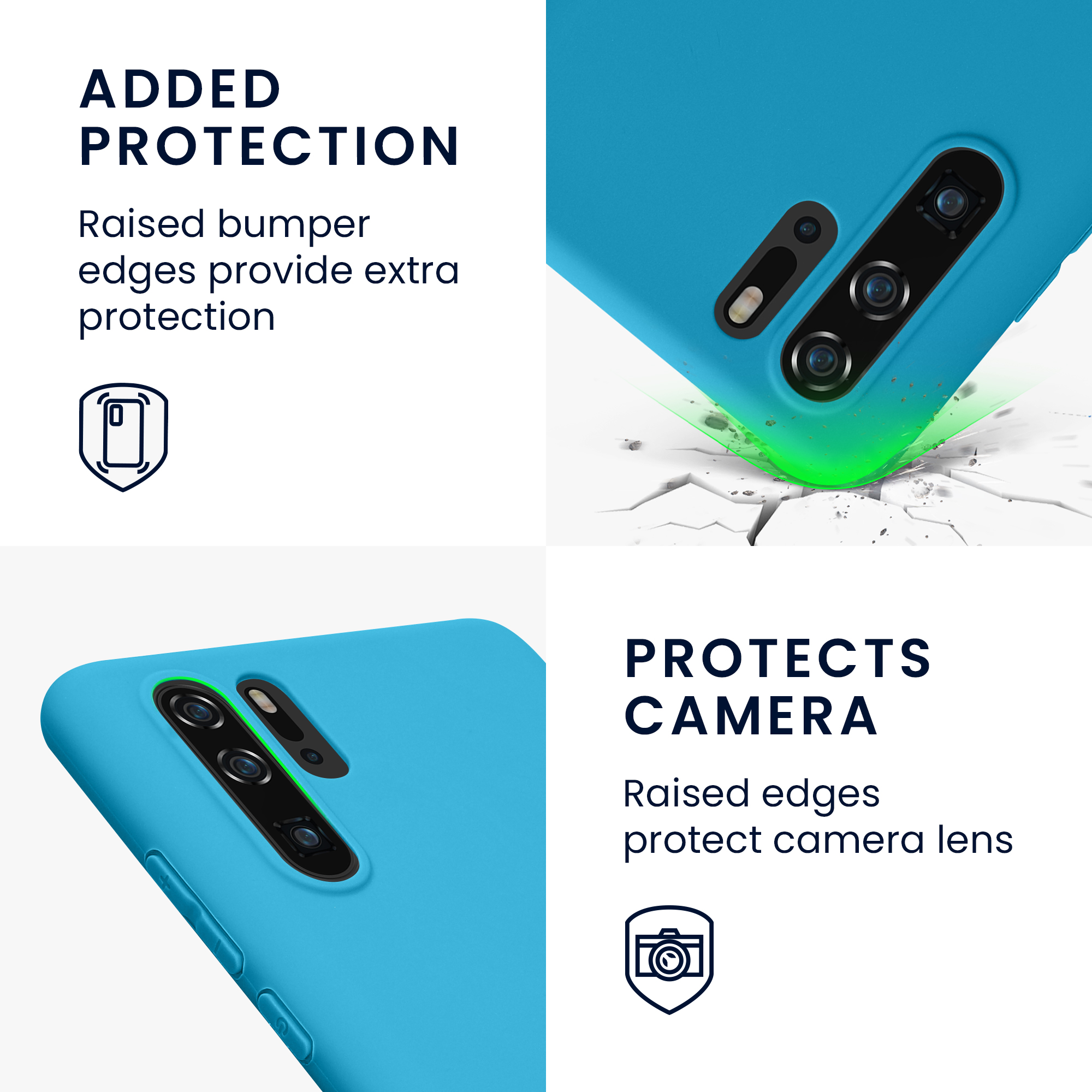 Kryt kwmobile Huawei P30 Pro, karibská modrá