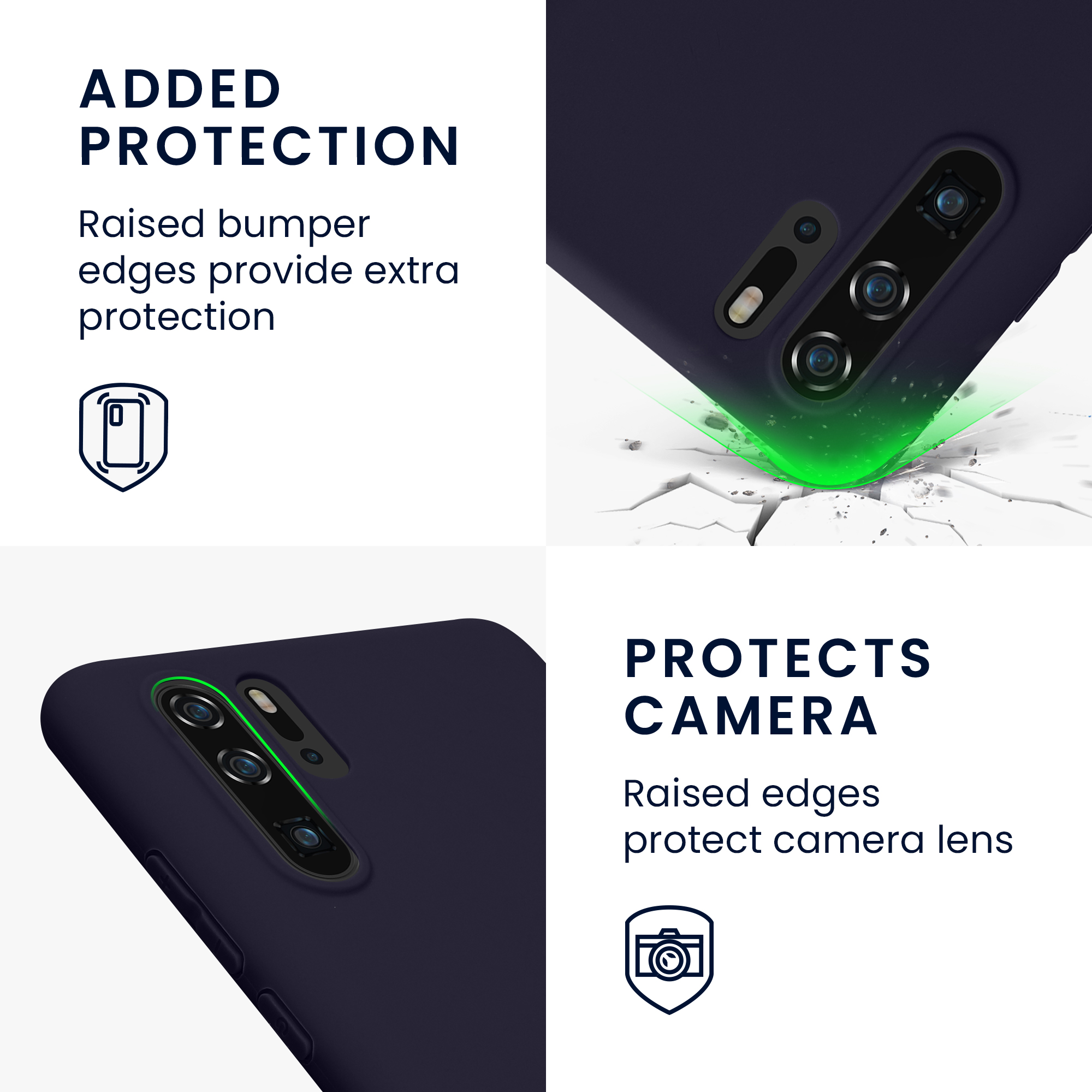 Kryt na mobil Huawei P30 Pro kwmobile - tmavě modrá Deep Ocean