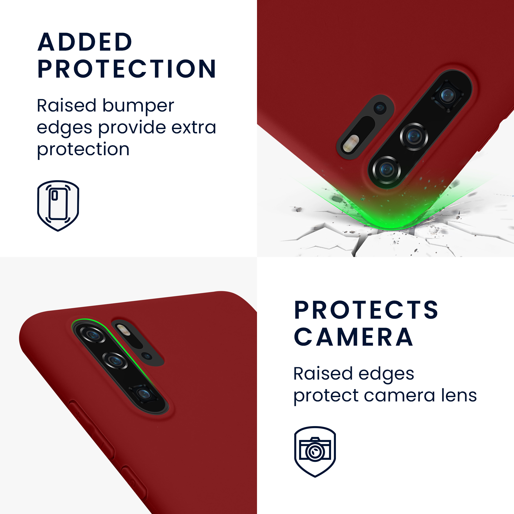 Kryt na mobil Huawei P30 Pro kwmobile - rhubarb červená