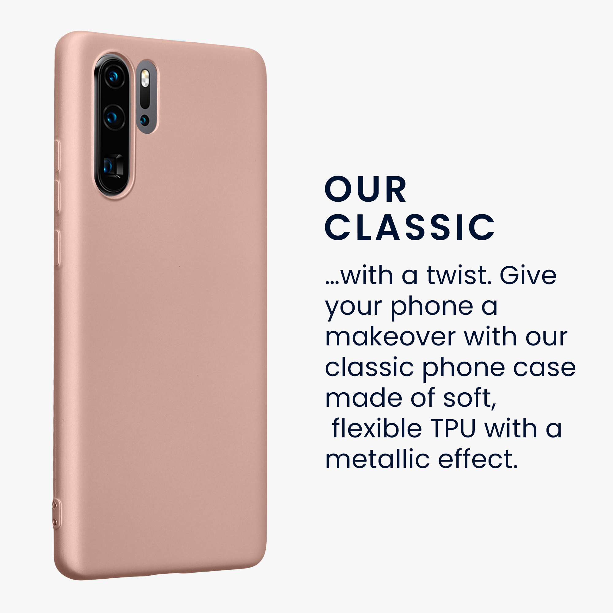 Kryt na mobil Huawei P30 Pro kwmobile - metalická růžově zlatá