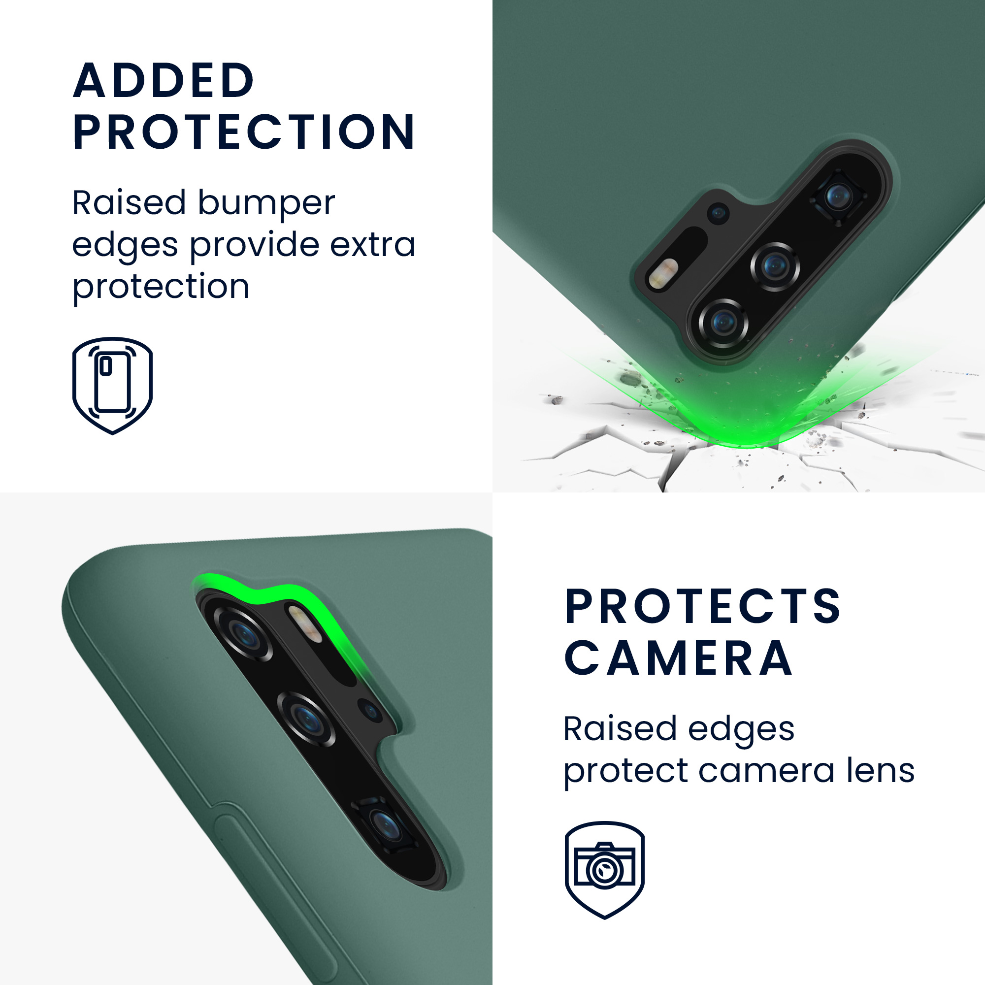 Kryt na mobil Huawei P30 Pro kwmobile - lesní zelená