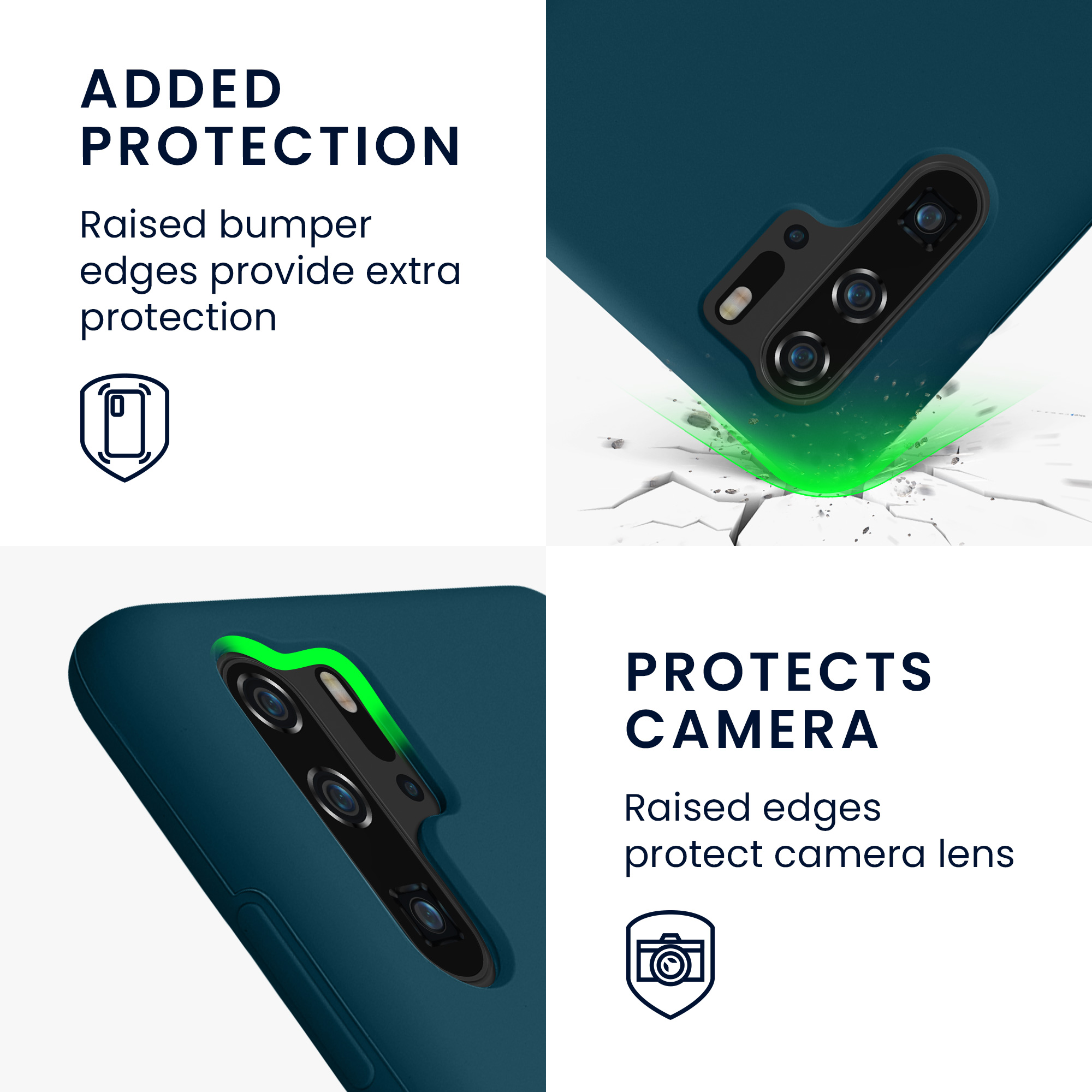 Kryt kwmobile Huawei P30 Pro, petrolejová matná