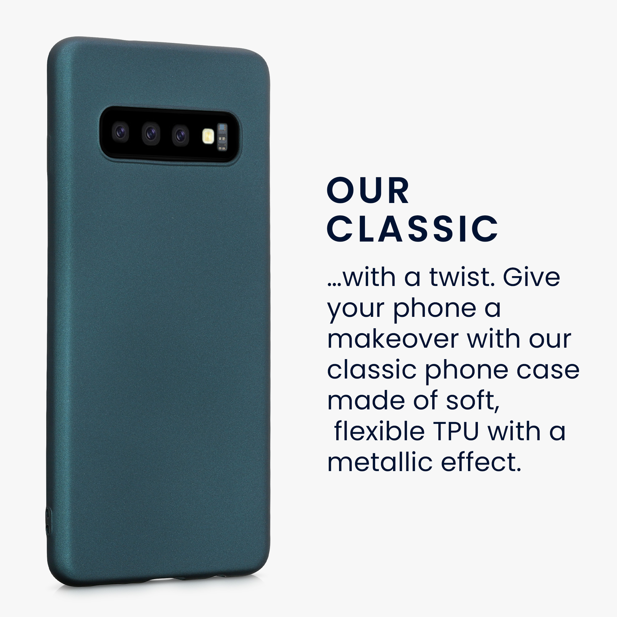 Metalický kryt na mobil Samsung Galaxy S10 kwmobile Metallic Teal