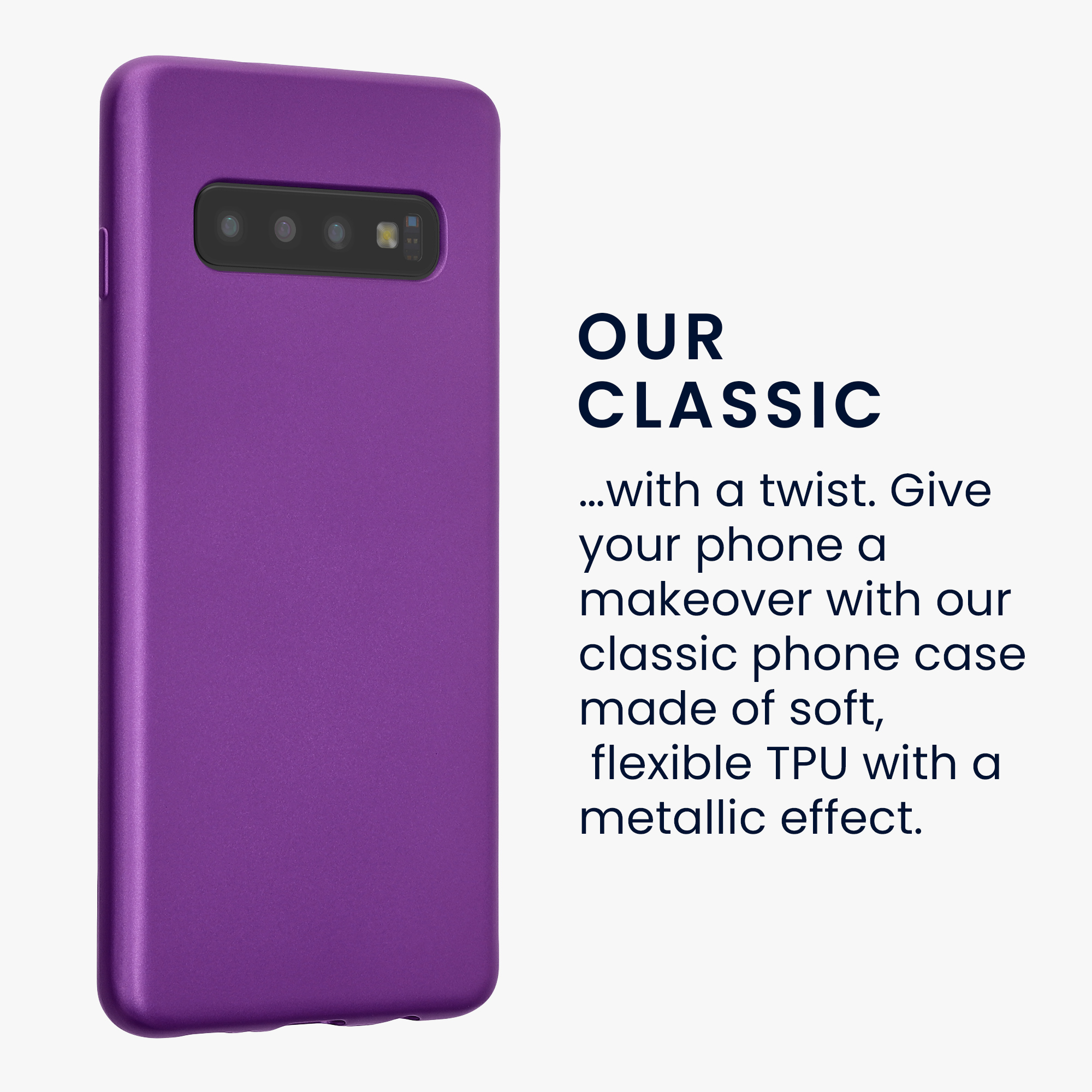 Metalický kryt na mobil Samsung Galaxy S10 kwmobile metalicky fialový