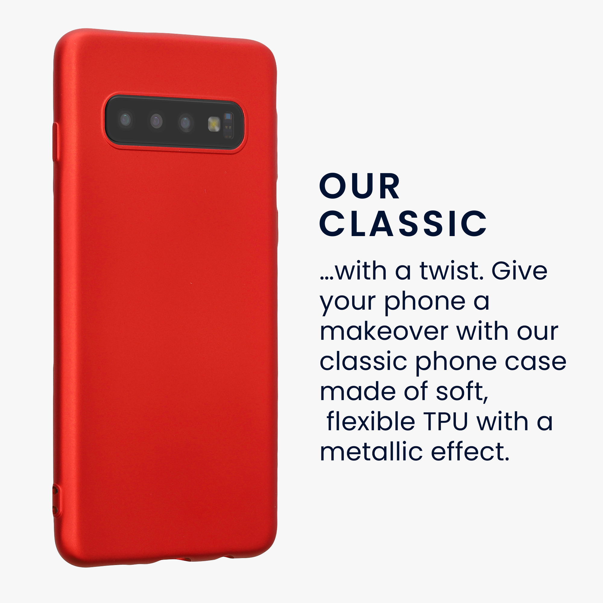 Metalický kryt na mobil Samsung Galaxy S10 kwmobile metalicky tmavě červený