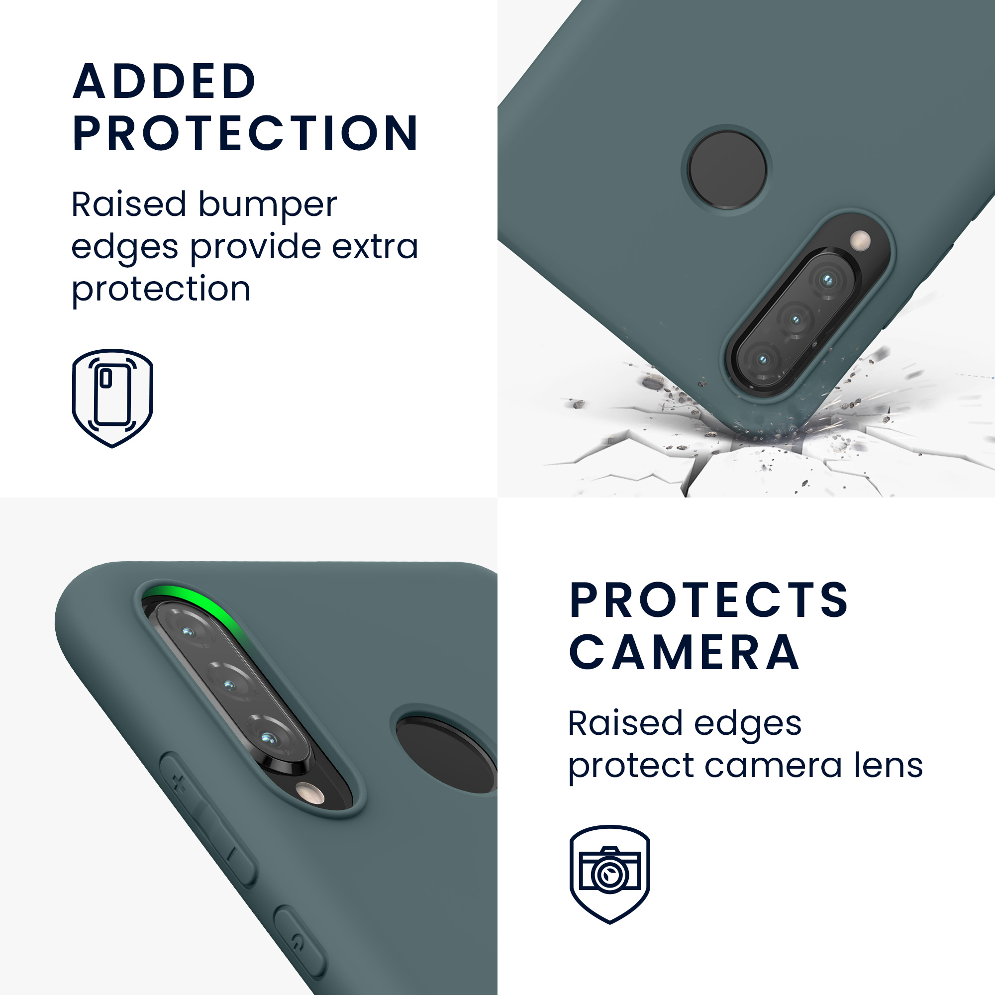 Kryt kwmobile Huawei P30 Lite, mechově zelená