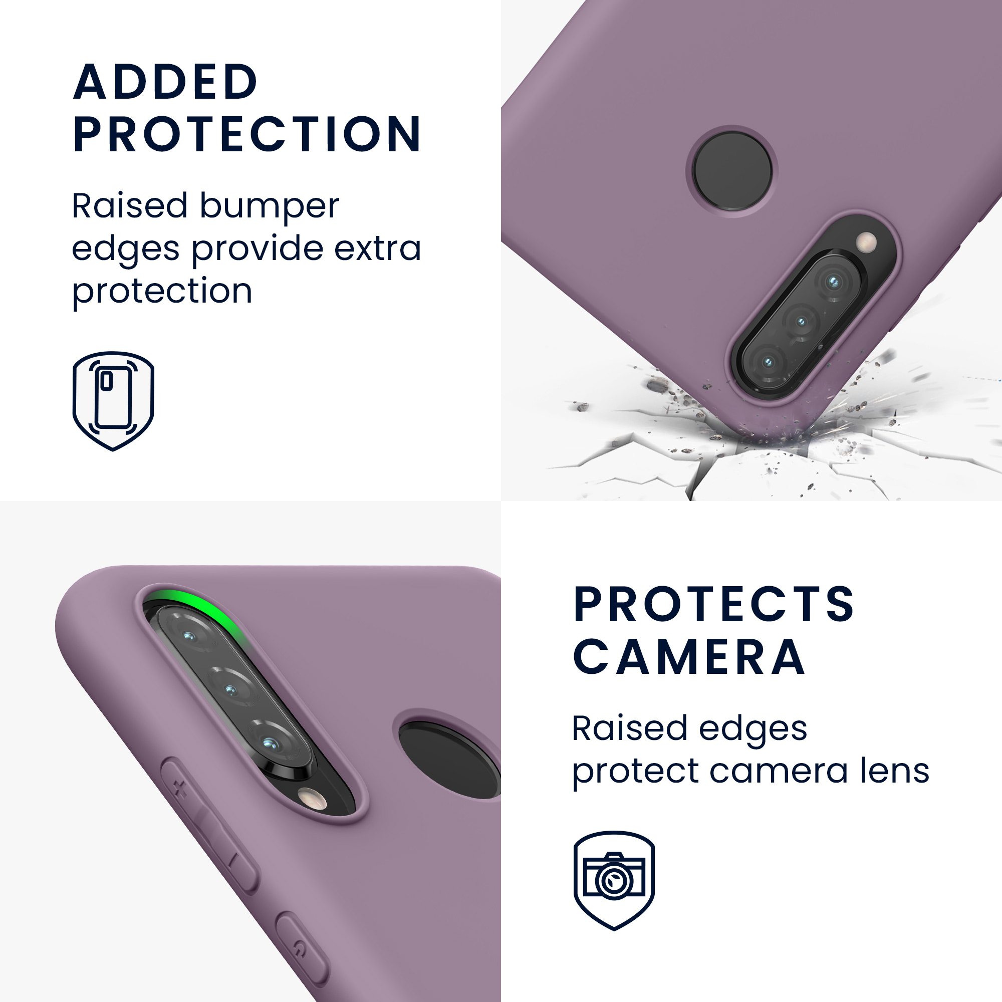 Kryt kwmobile Huawei P30 Lite, hroznově fialová