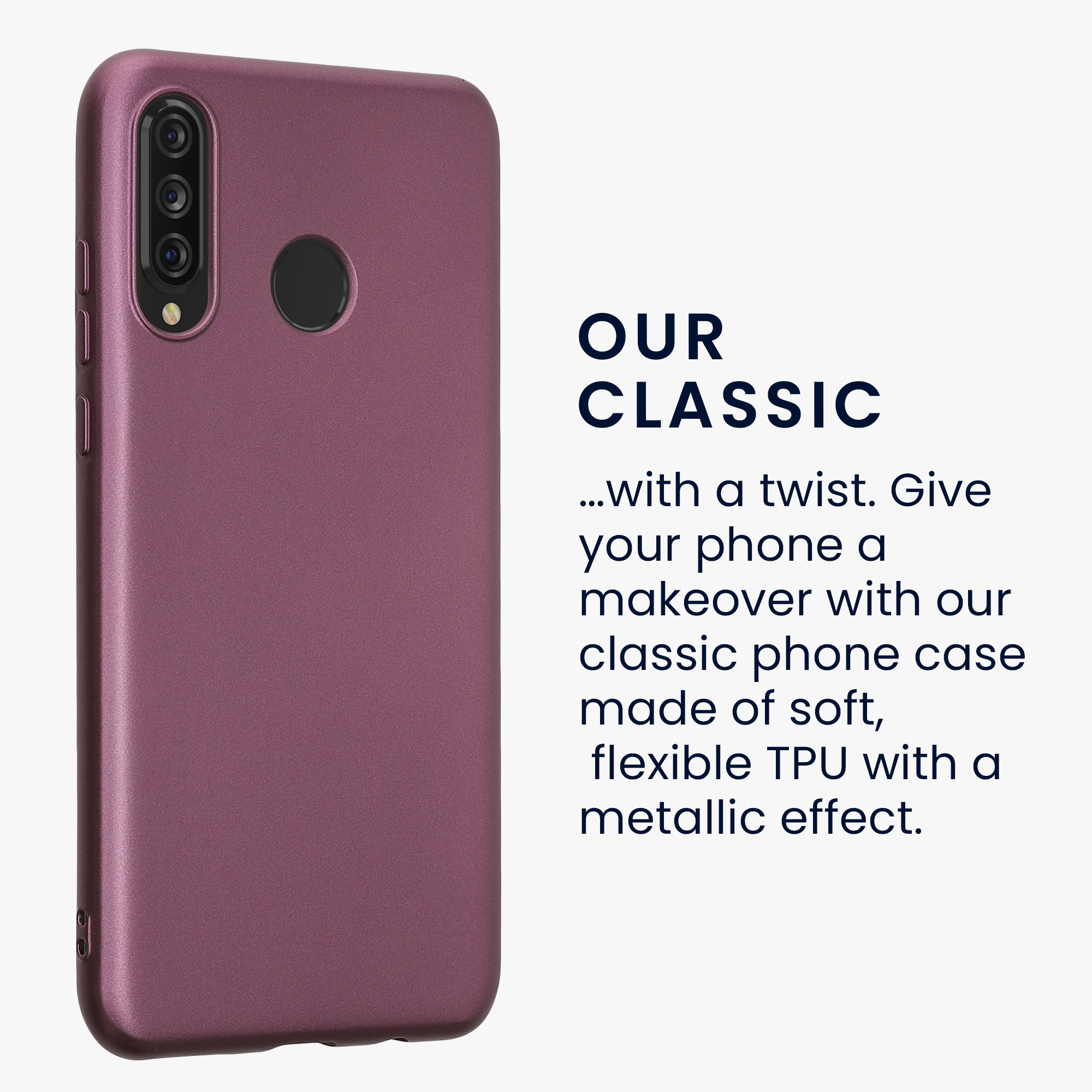 Kryt kwmobile Huawei P30 Lite, metalická levandulová