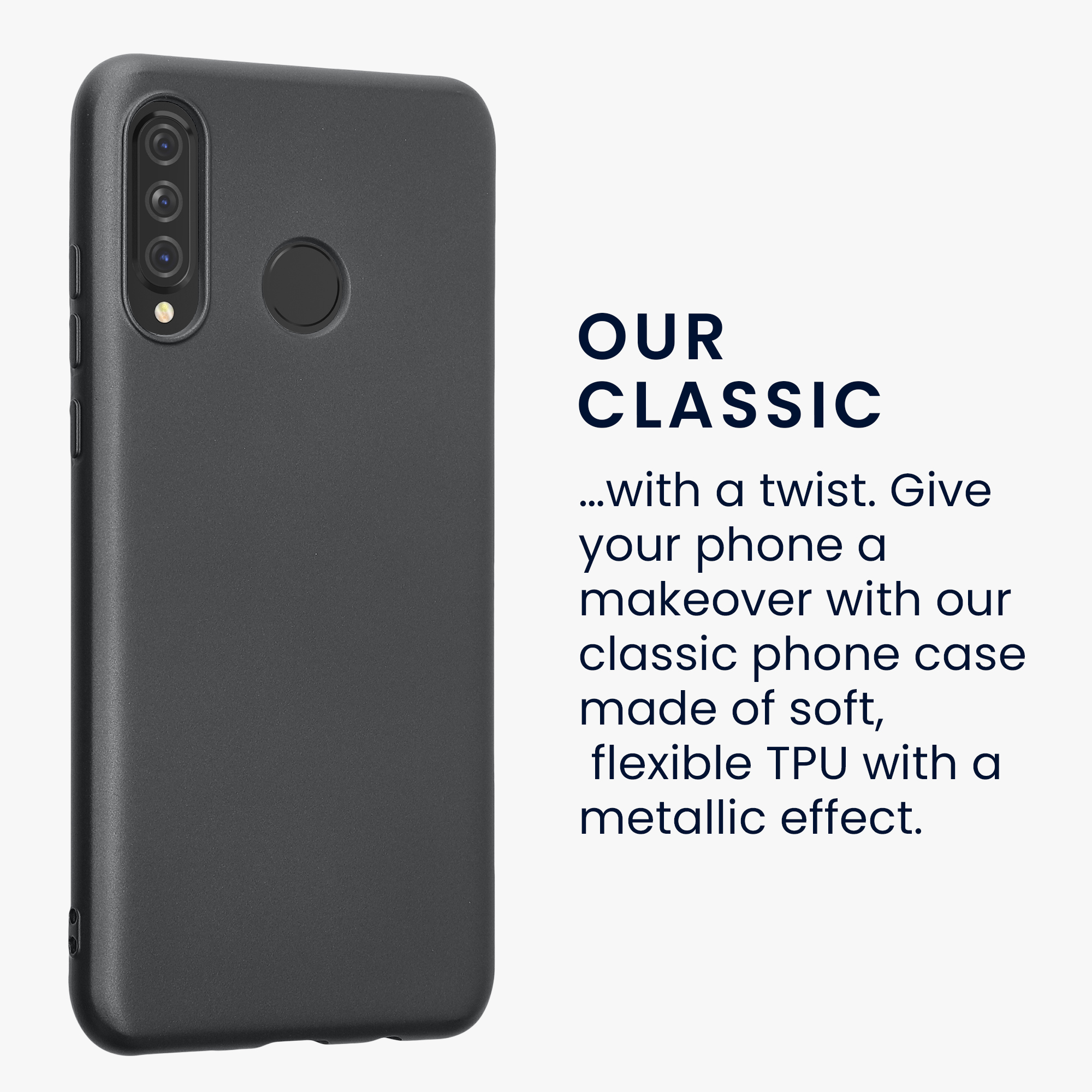 Kryt kwmobile Huawei P30 Lite, metalická šedá