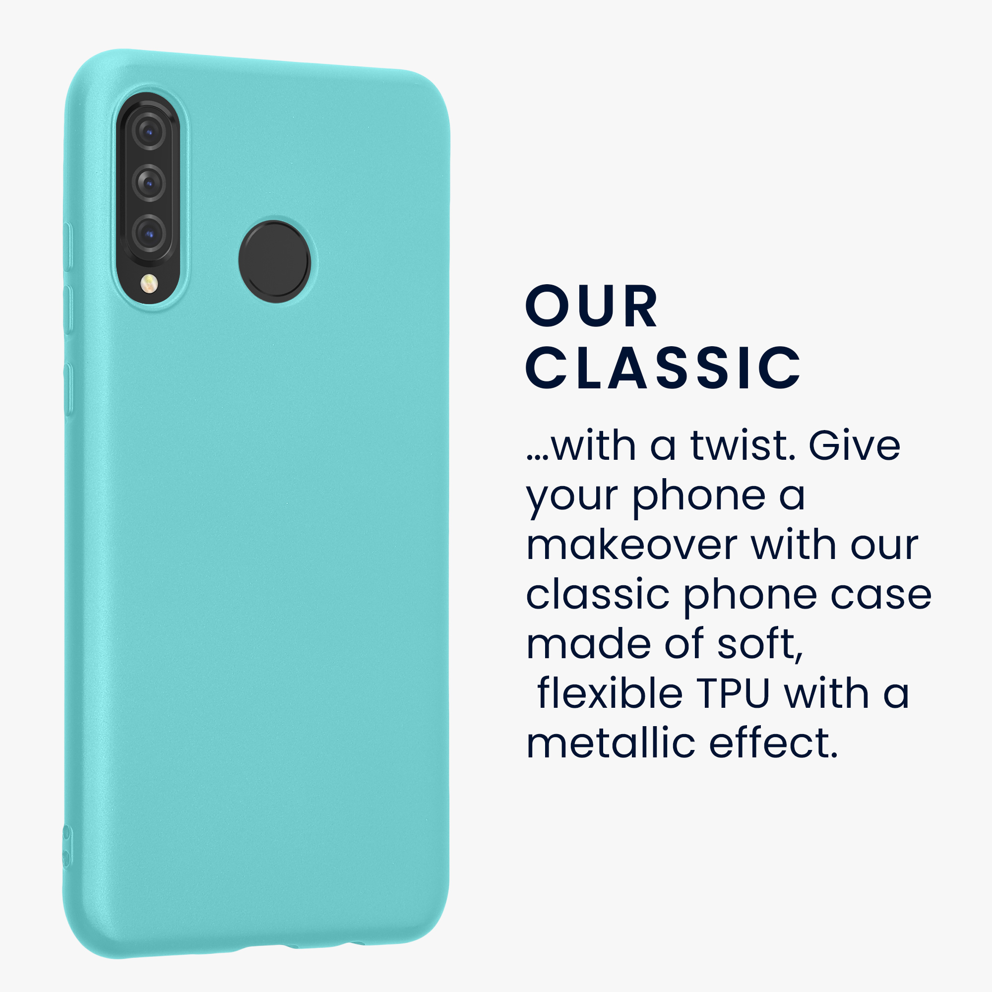Kryt kwmobile Huawei P30 Lite, metalická mátově zelená