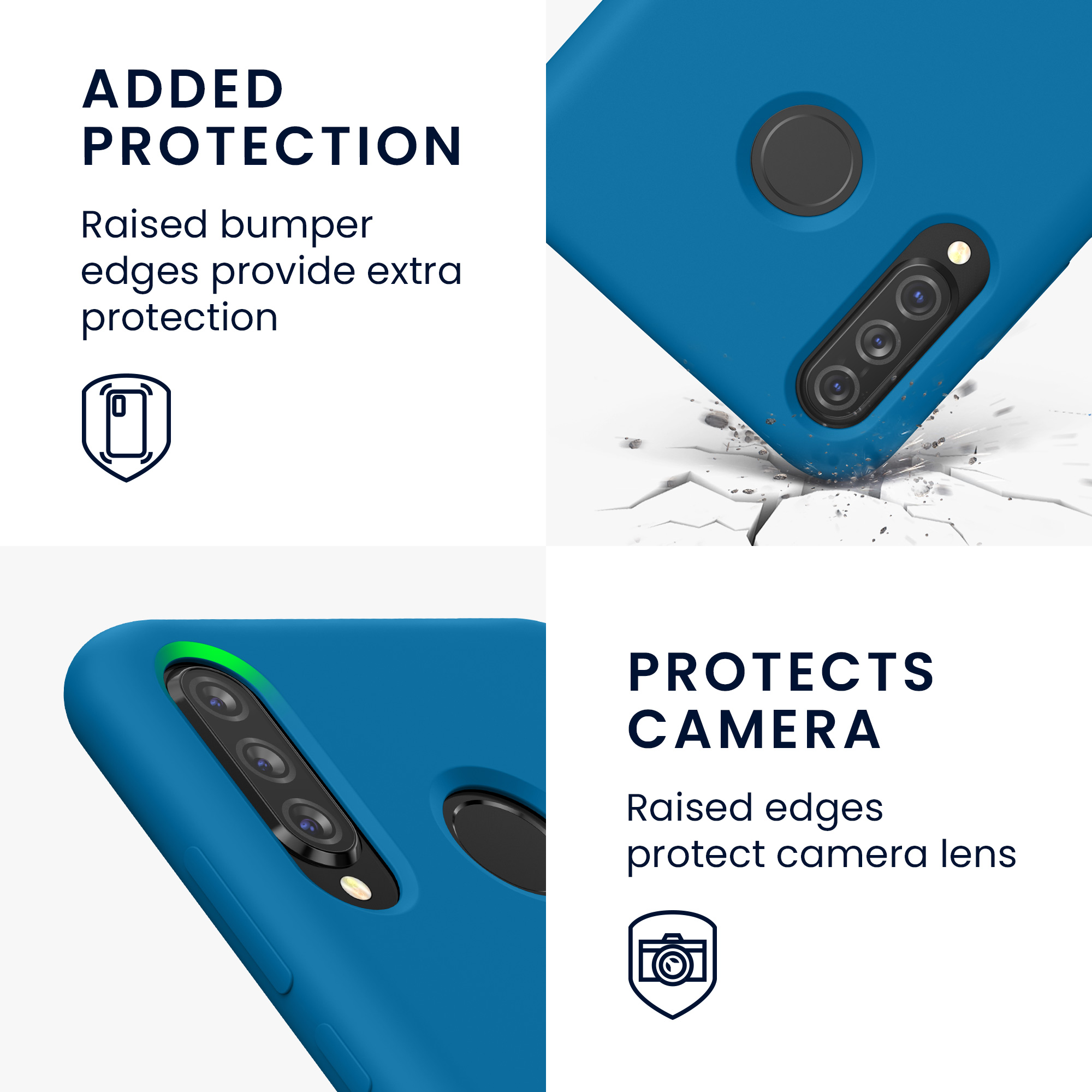 Kryt kwmobile Huawei P30 Lite, karibská modrá