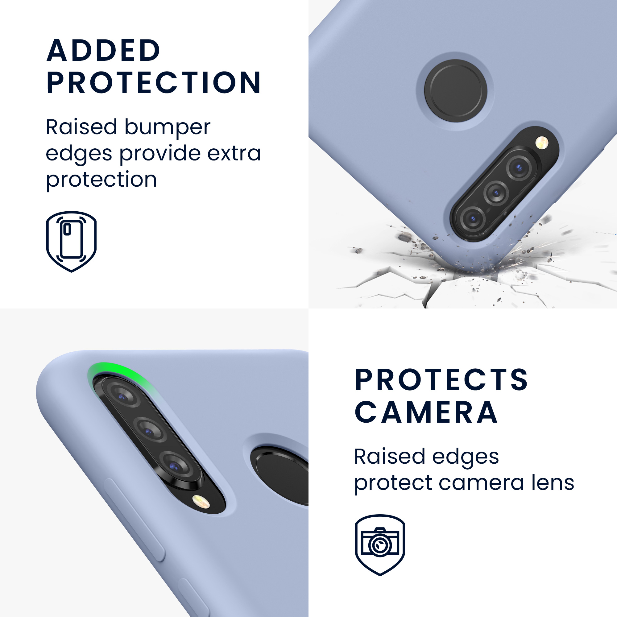 Kryt kwmobile Huawei P30 Lite, světle modrá matná