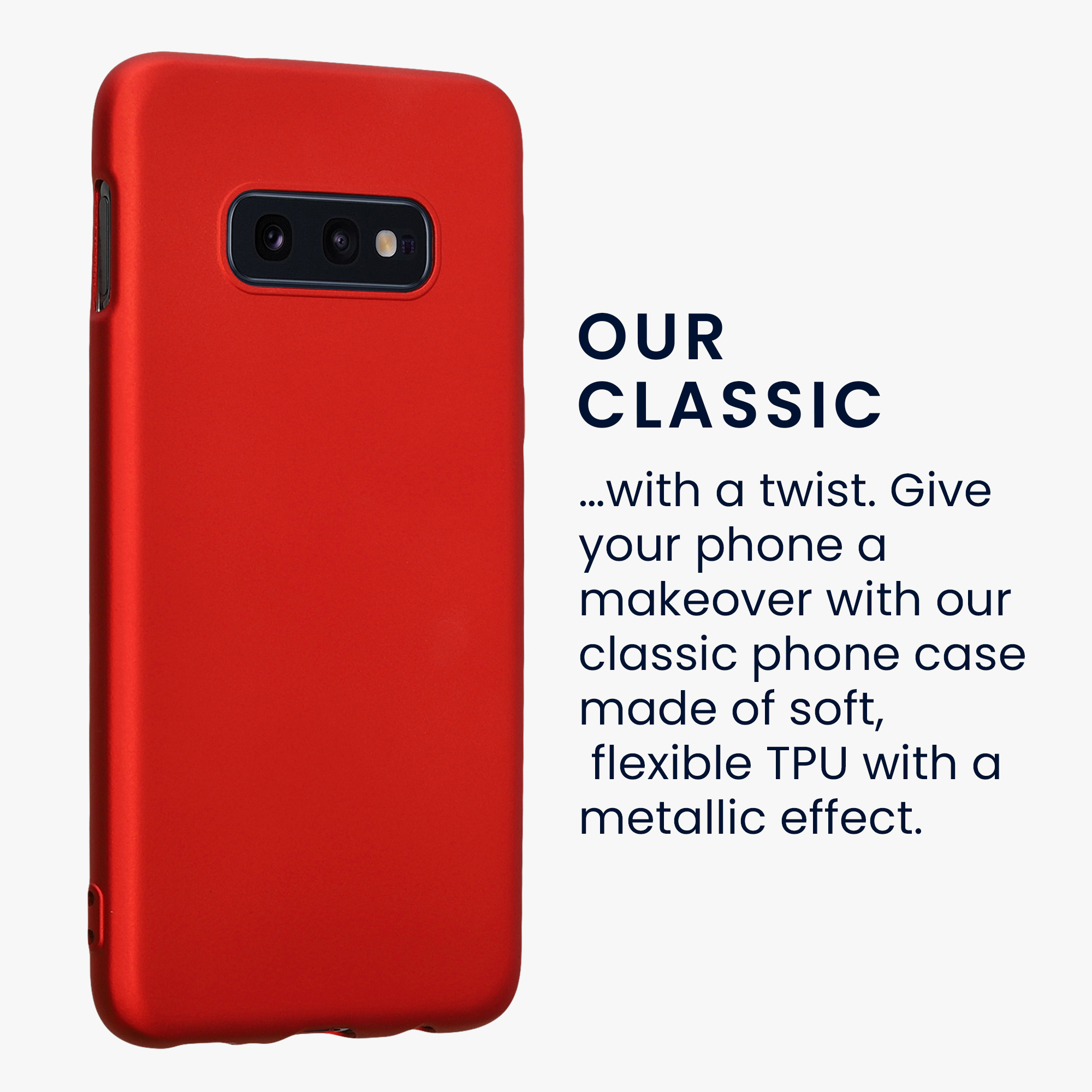 Metalický kryt na mobil Samsung Galaxy S10e kwmobile metalicky tmavě červený