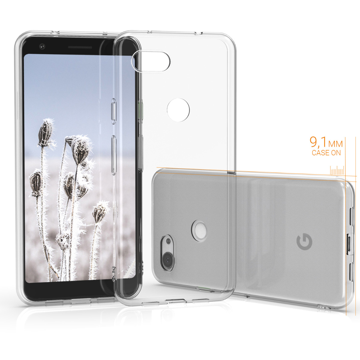 Zadní kryt kwmobile pro Google Pixel 3a - transparentní