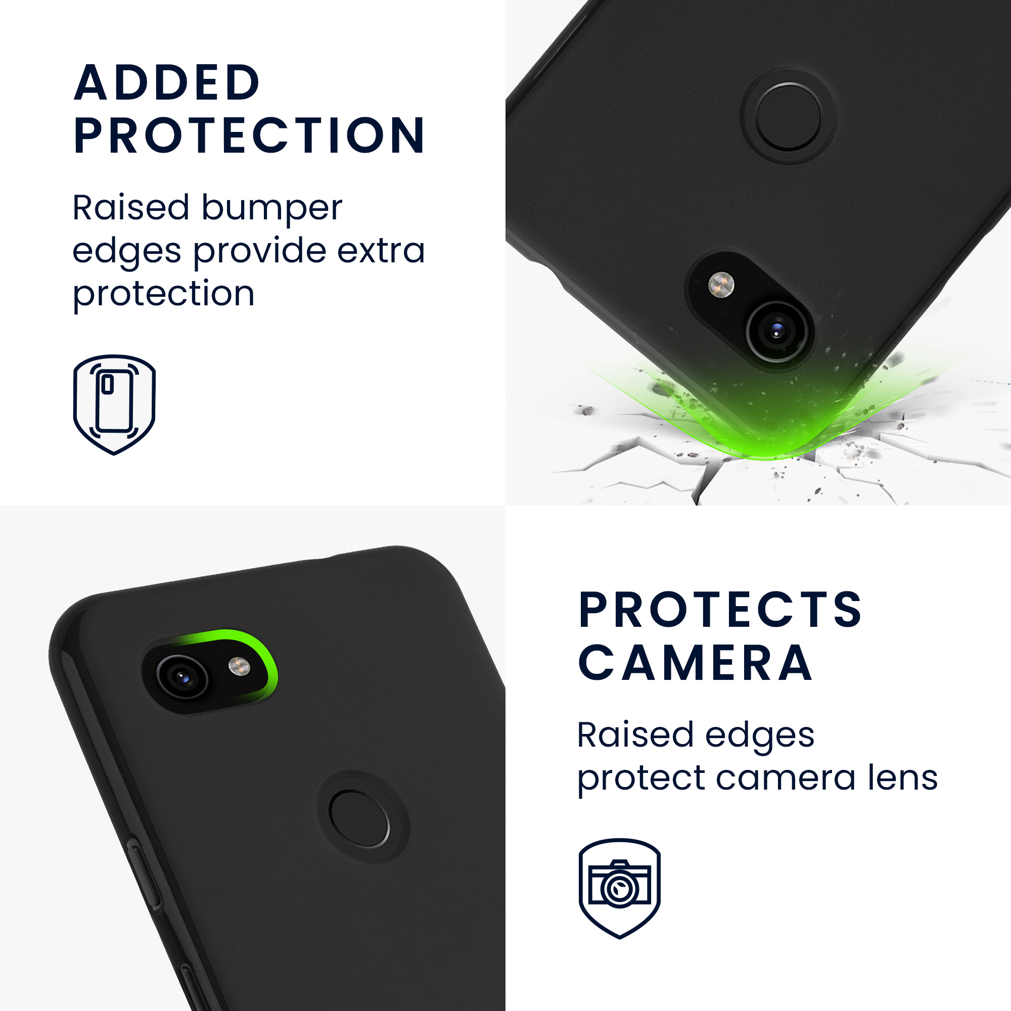 Zadní kryt kwmobile pro Google Pixel 3a - matná černá