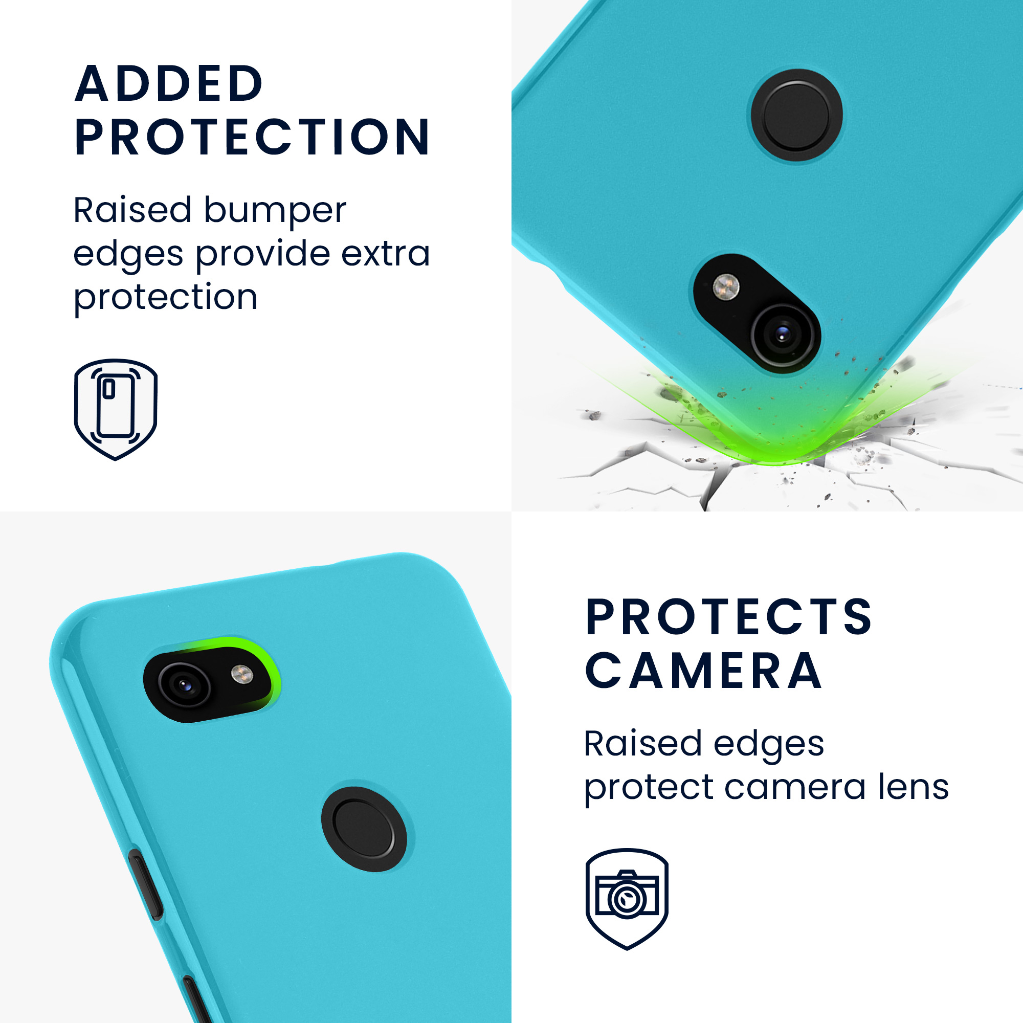 Zadní kryt kwmobile pro Google Pixel 3a - ledově modrá