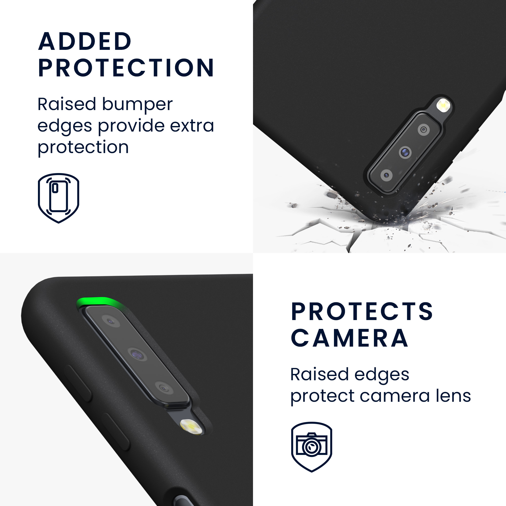 Kryt na mobil Samsung Galaxy A7 (2018) kwmobile TPU černý