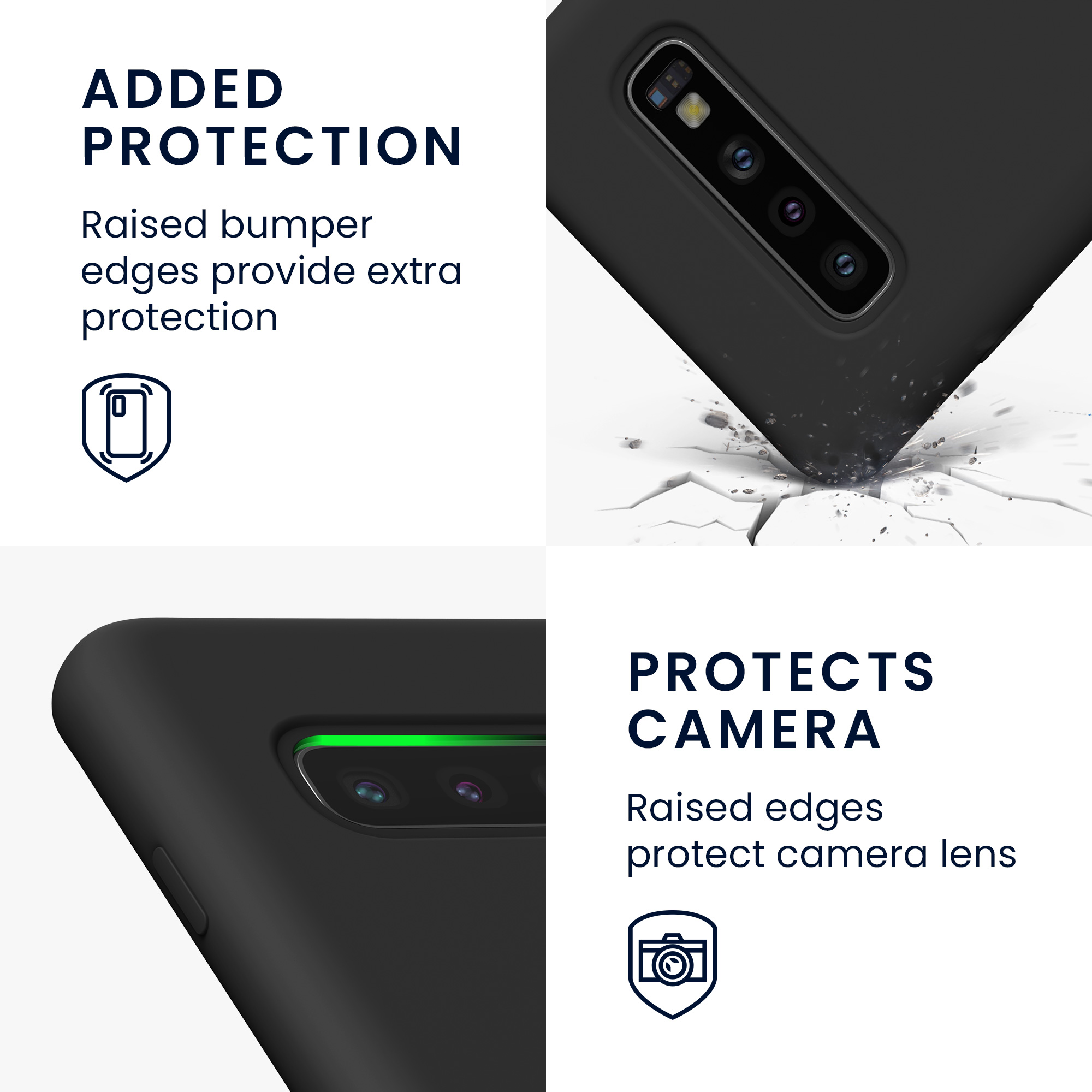 Kryt na mobil Samsung Galaxy S10 kwmobile TPU černý