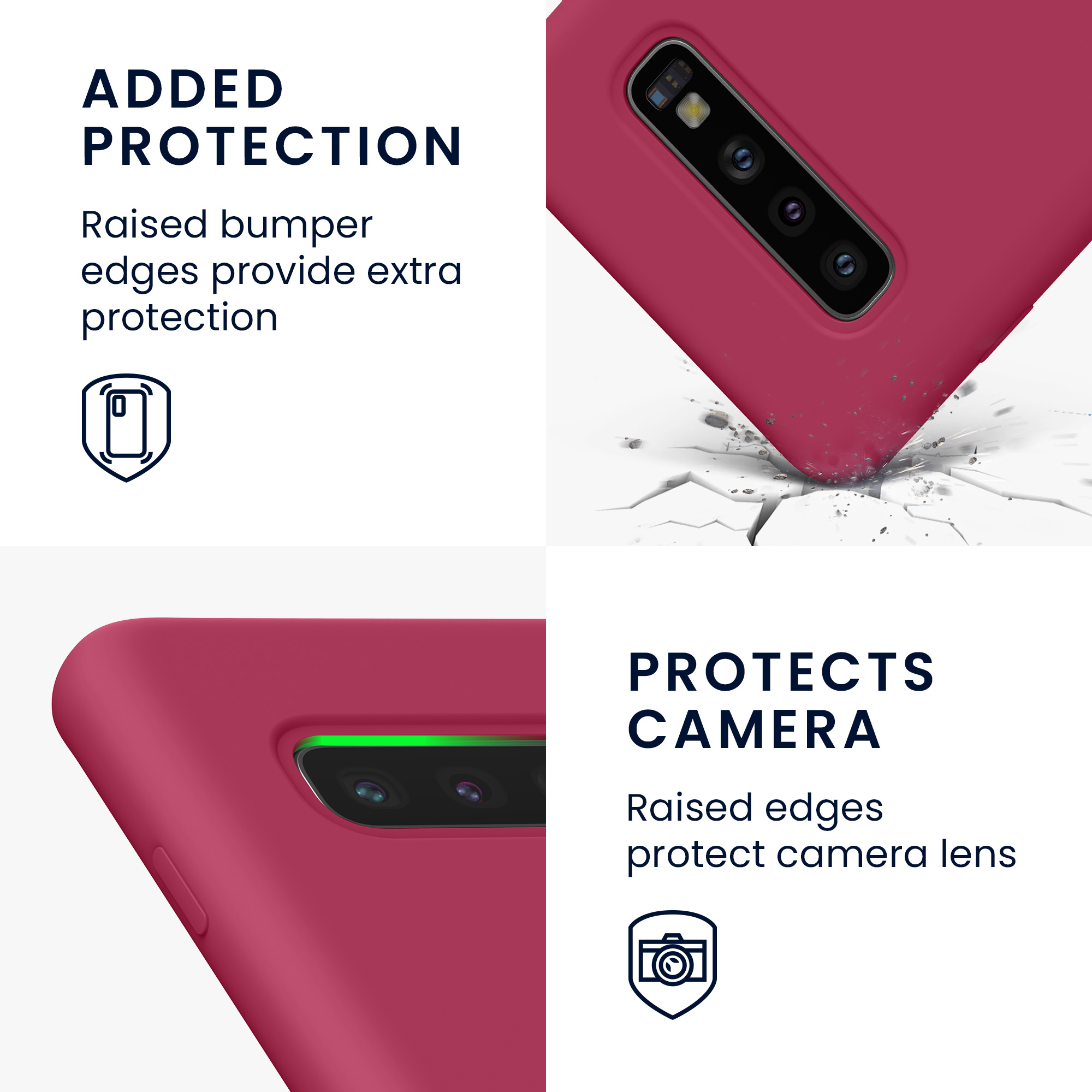 Kryt na mobil Samsung Galaxy S10 kwmobile TPU Fuchsia Matte